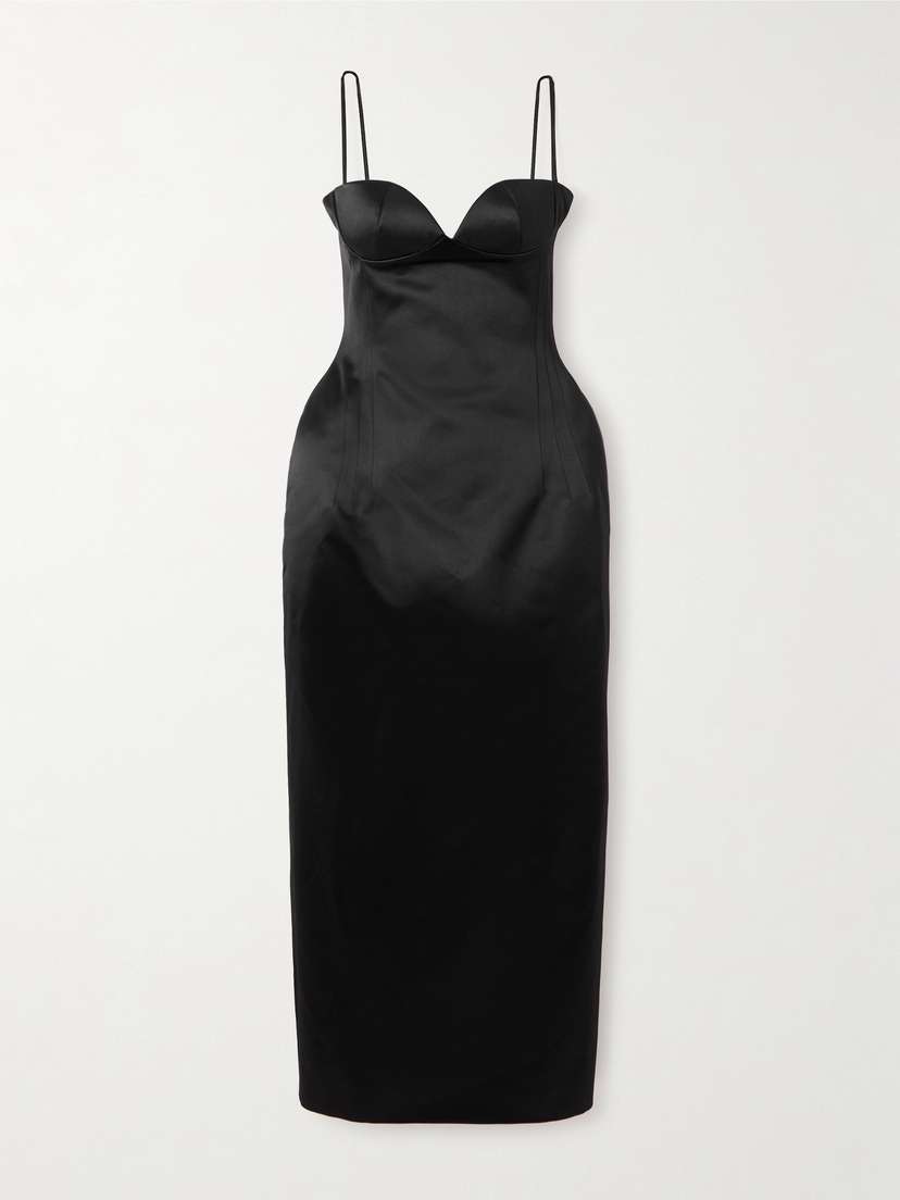 Magda Butrym Satin Midi Dress