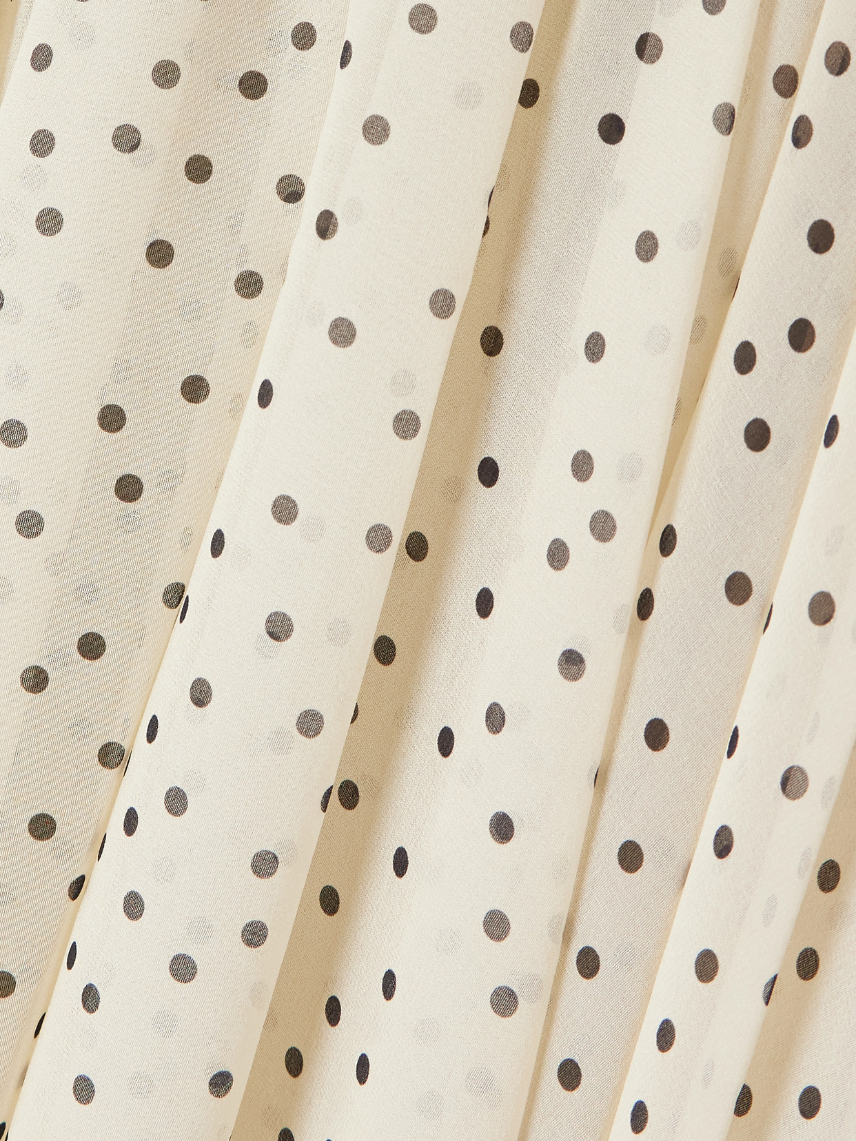 Magda Butrym Pleated Polka-dot Silk-blend Chiffon Midi Skirt