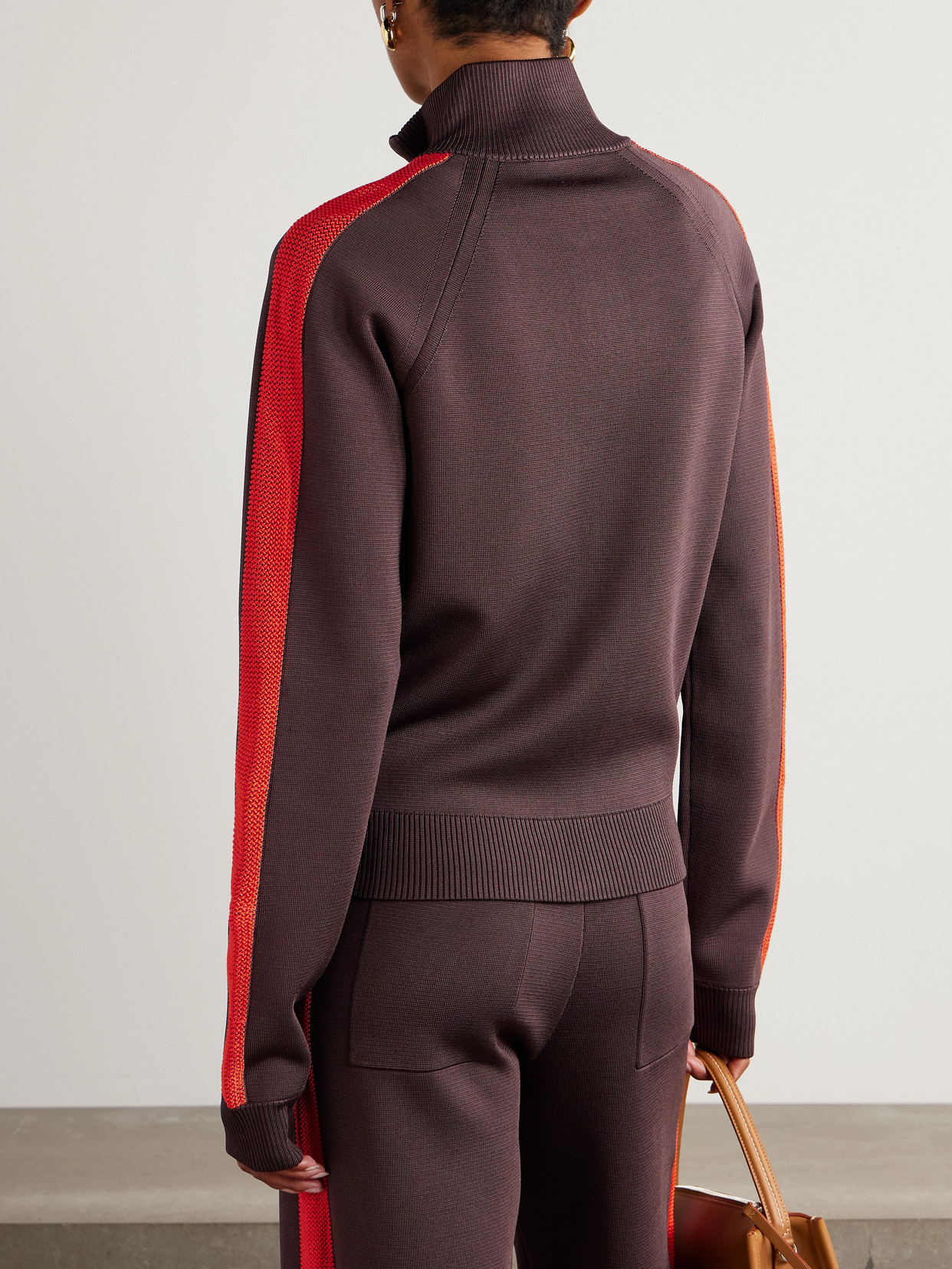 Tide Striped Knitted Track Jacket