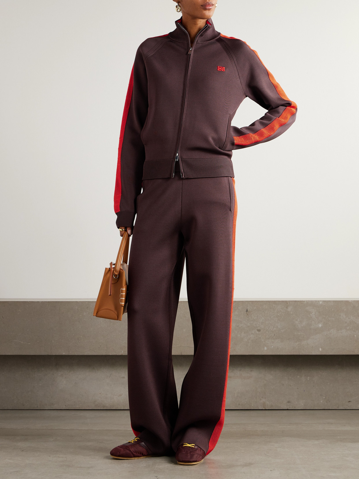 Tide Striped Knitted Track Jacket