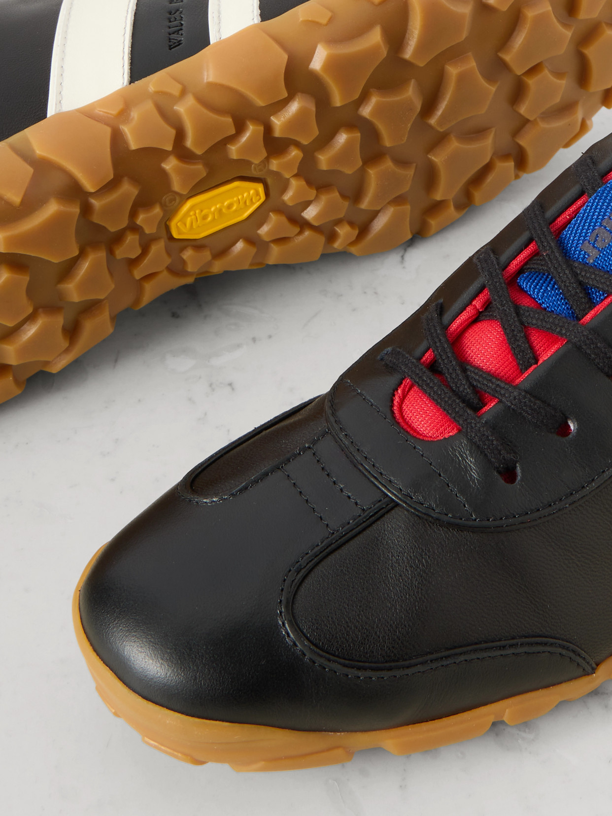 Wales Bonner Leather Sneakers In Black