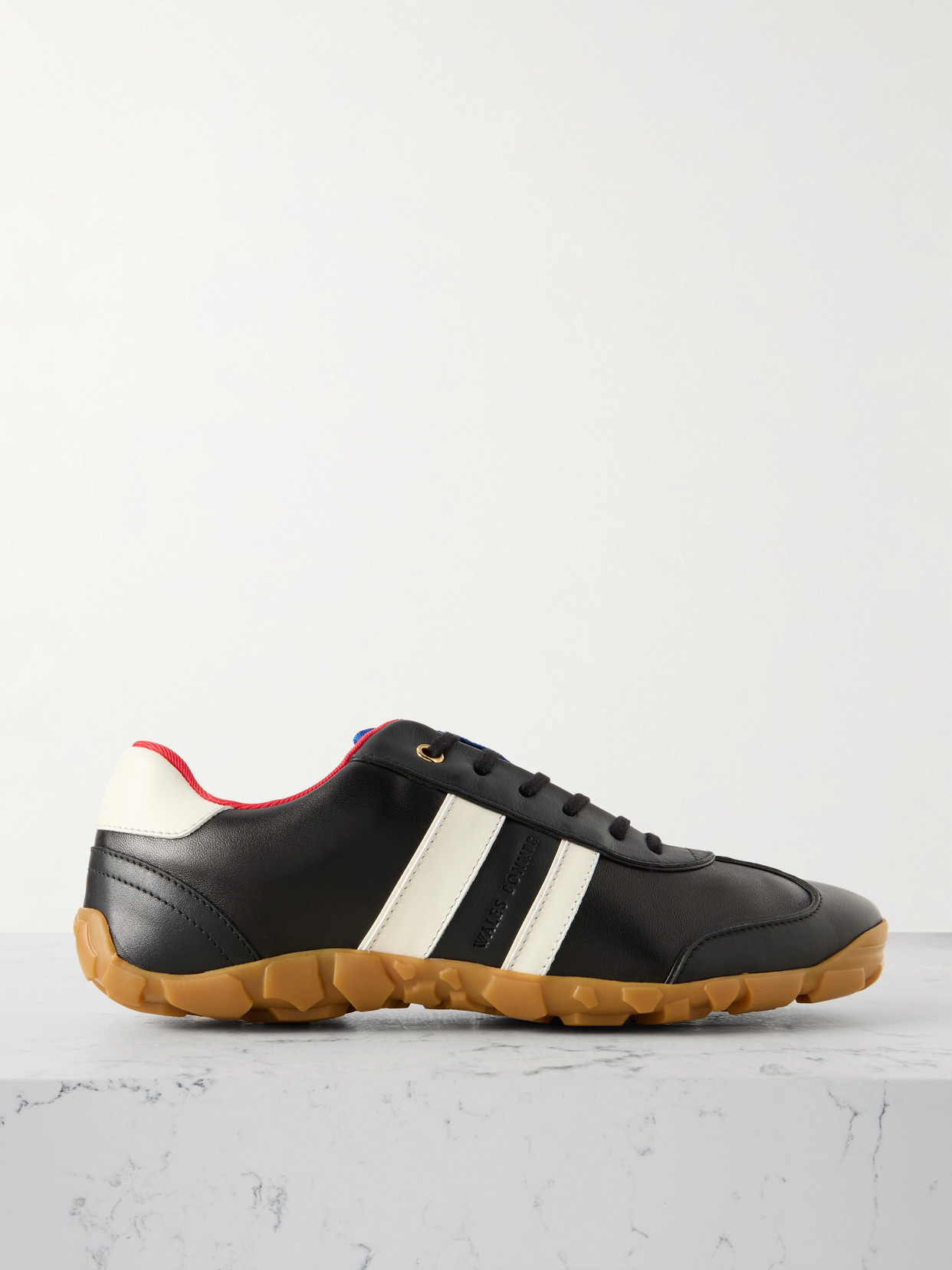 Wales Bonner Leather Sneakers In Black