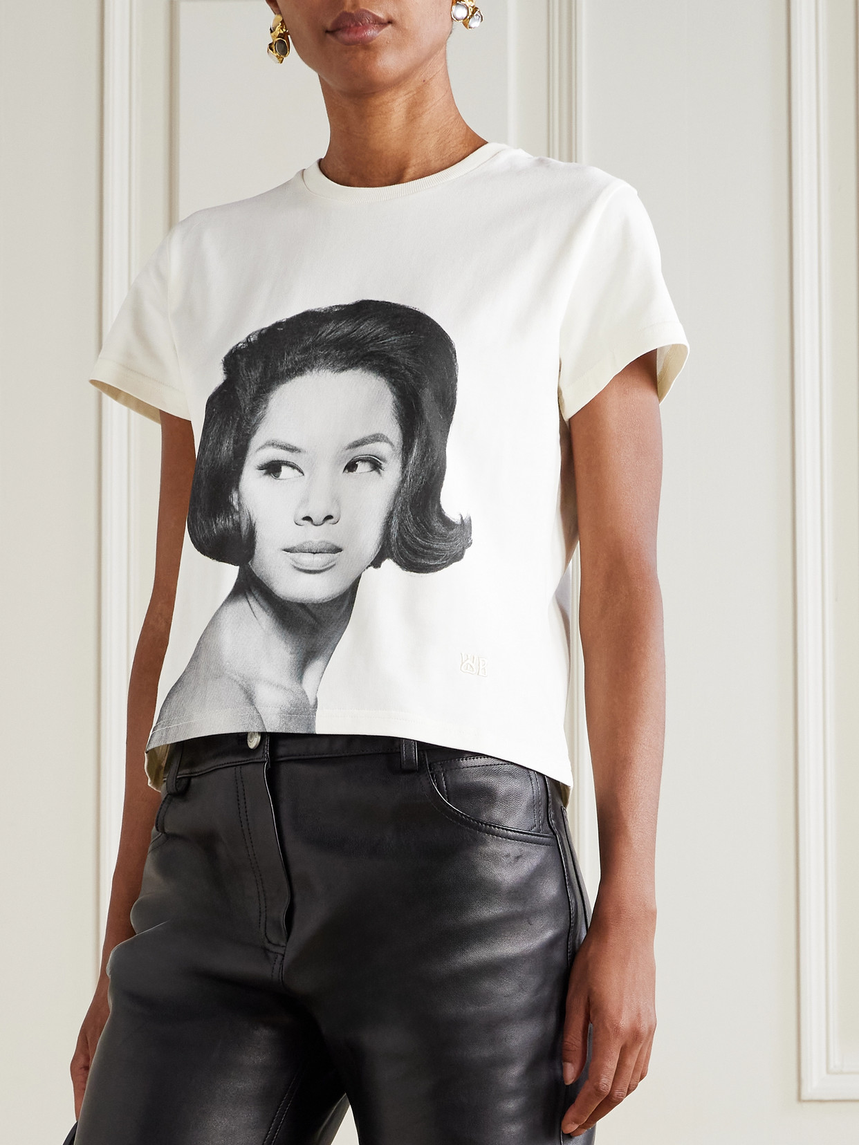 Wales Bonner X Theaster Gates Printed T-shirt In White