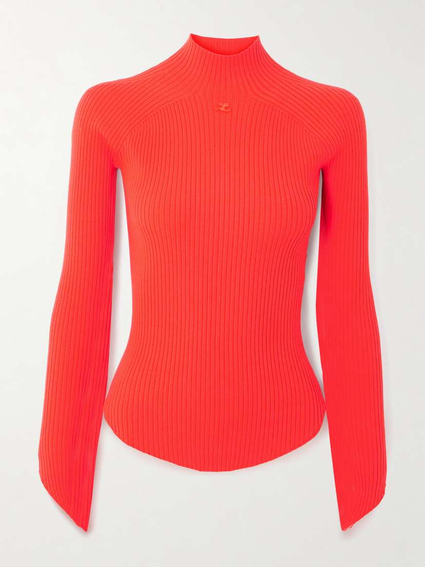 Courrèges Ribbed-knit Top