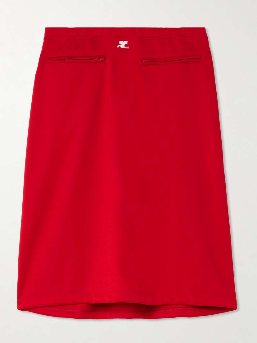 Courrèges Appliquéd Jersey Skirt