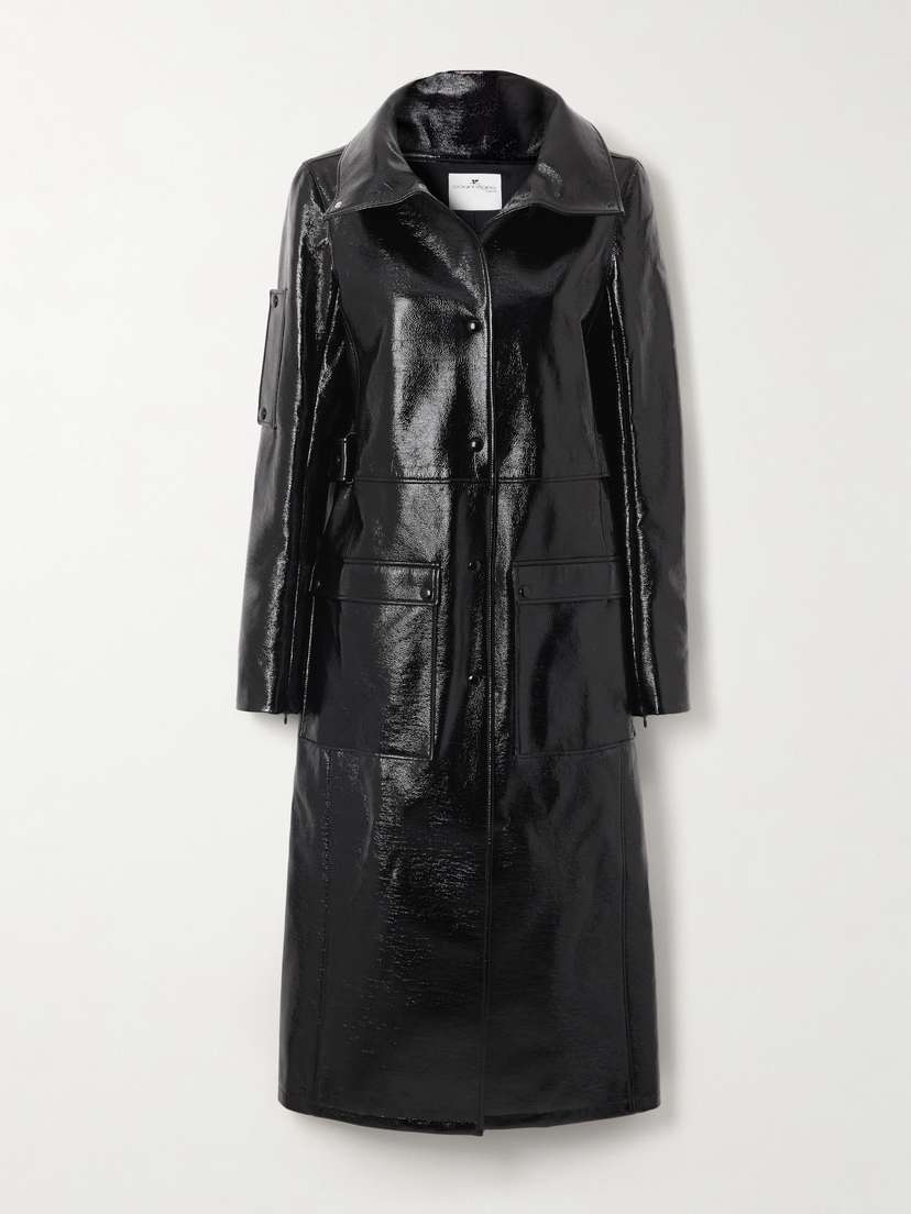 Courrèges Heritage Belted Coated Cotton-blend Trench Coat