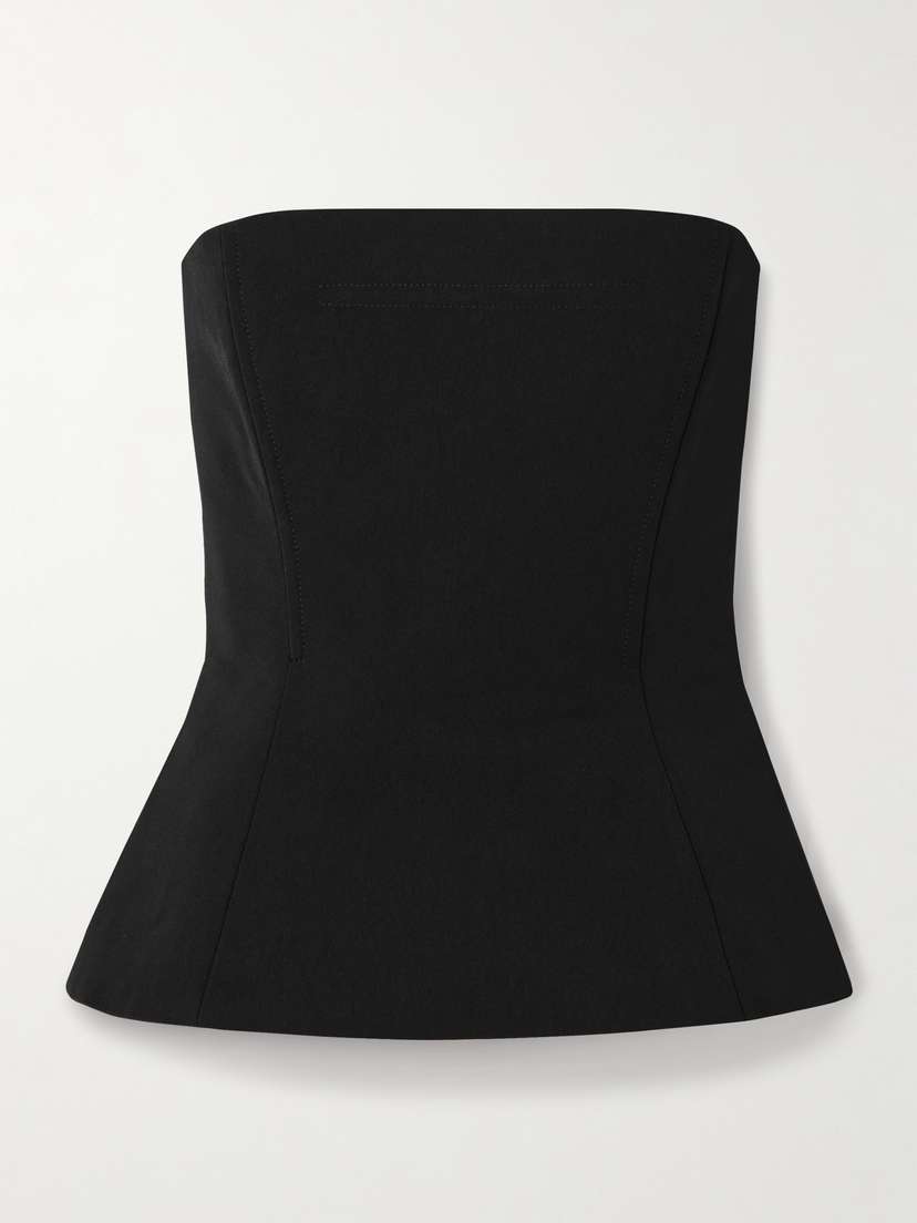 Jean Paul Gaultier Strapless Paneled Twill Bustier Top