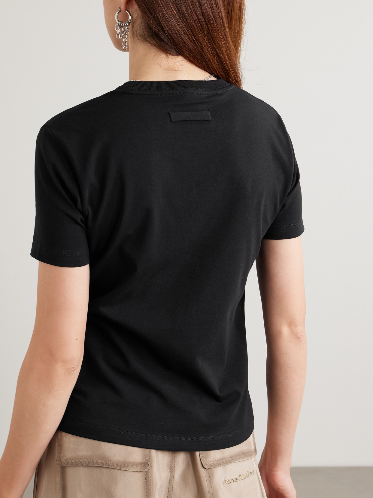 Jean Paul Gaultier Women Stretch Cotton T-shirt In Black