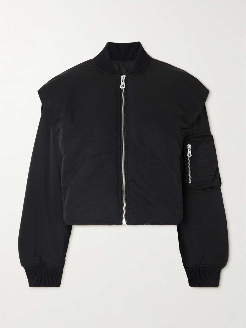 Jean Paul Gaultier Oversized Hooded Shell Bomber Jacket