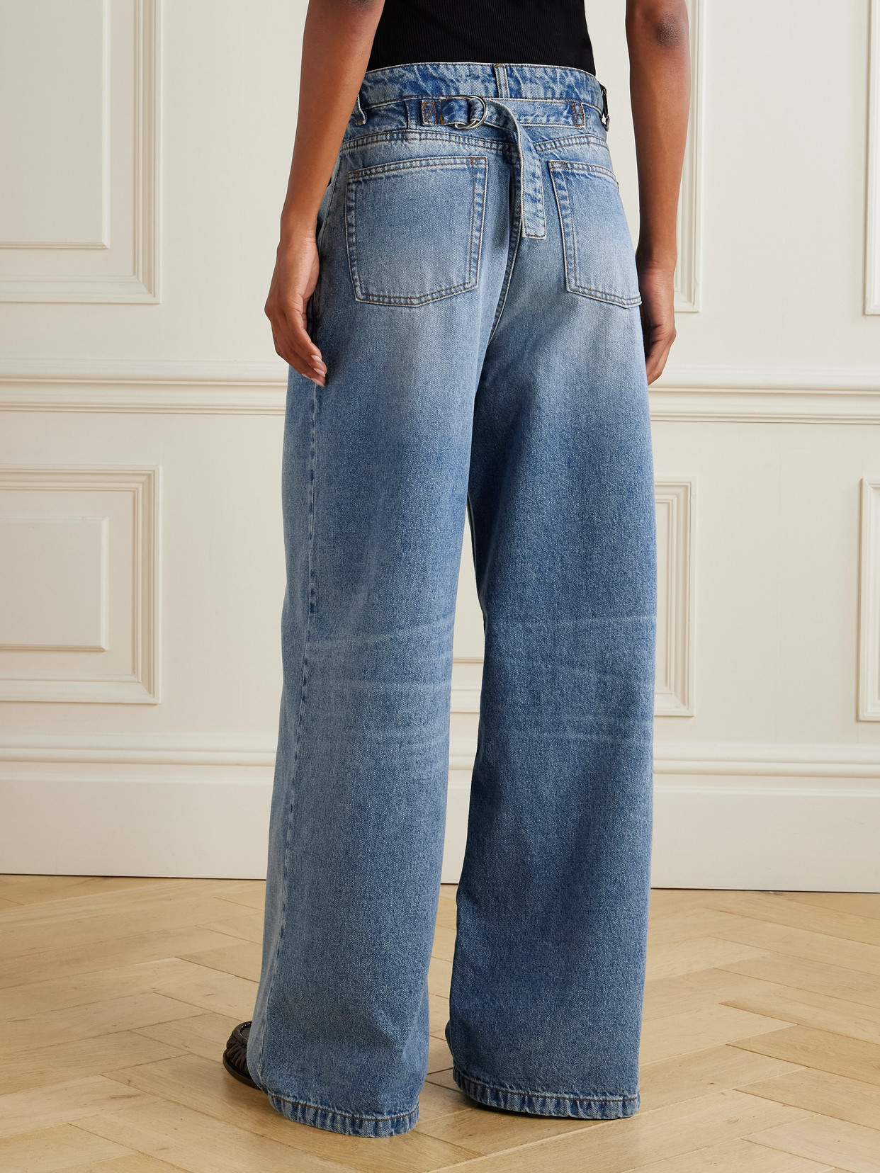Ami Alexandre Mattiussi Straight-leg Denim Pants With Subtle Fading In Blue
