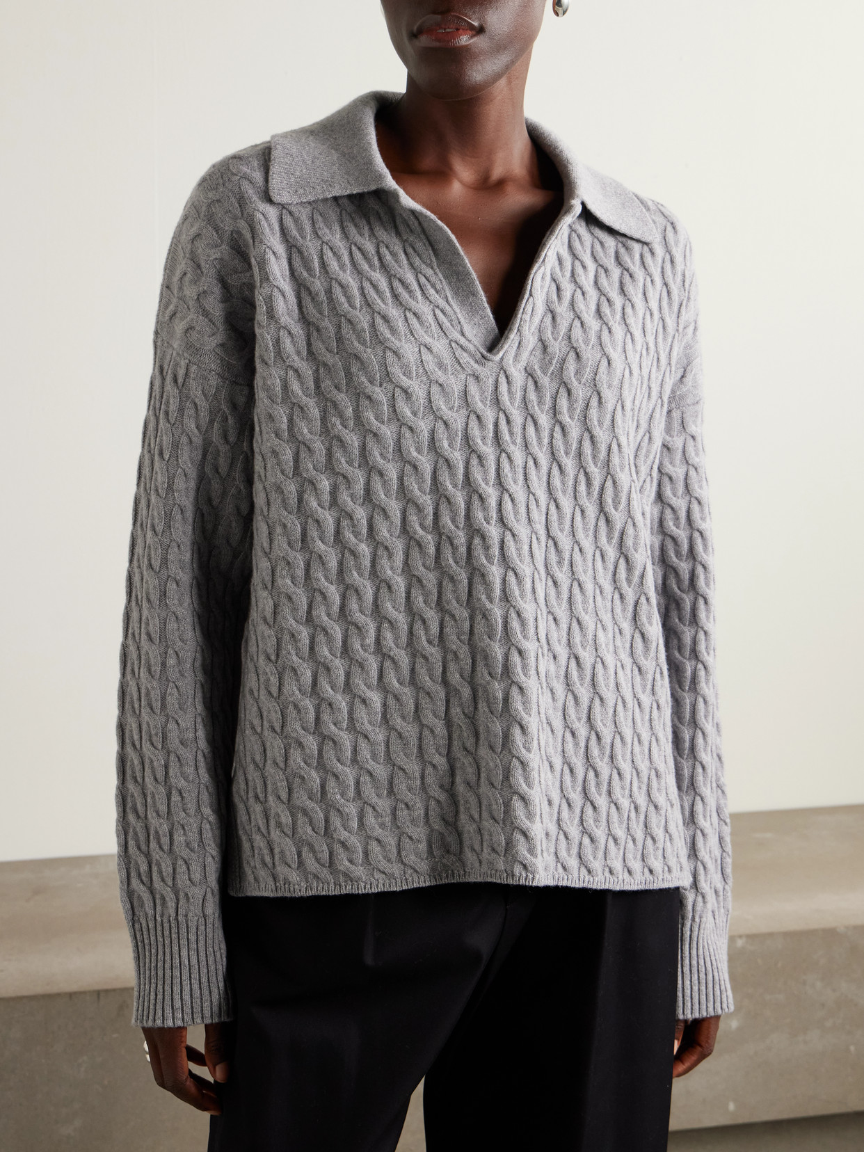 Matis Cable-Knit Wool And Cashmere-Blend Sweater