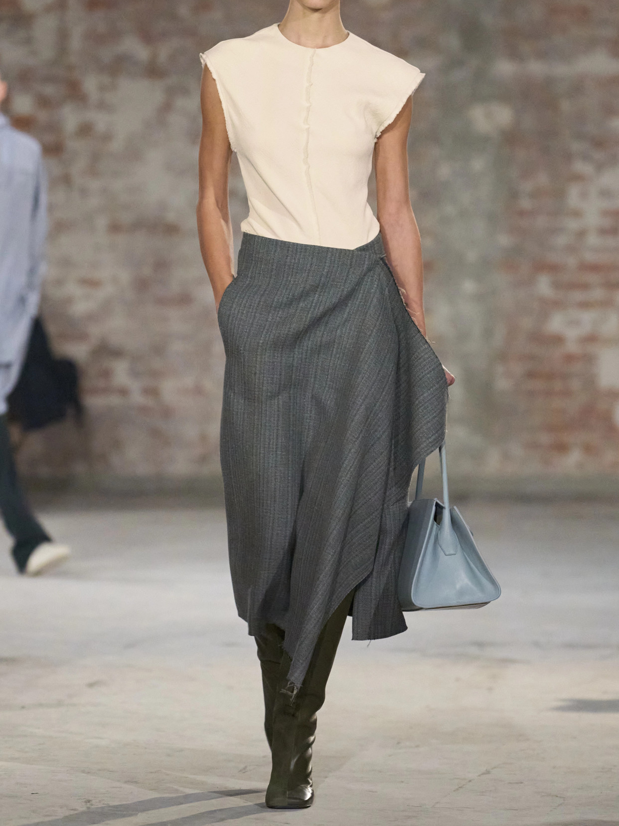 Frayed Crepe Tank