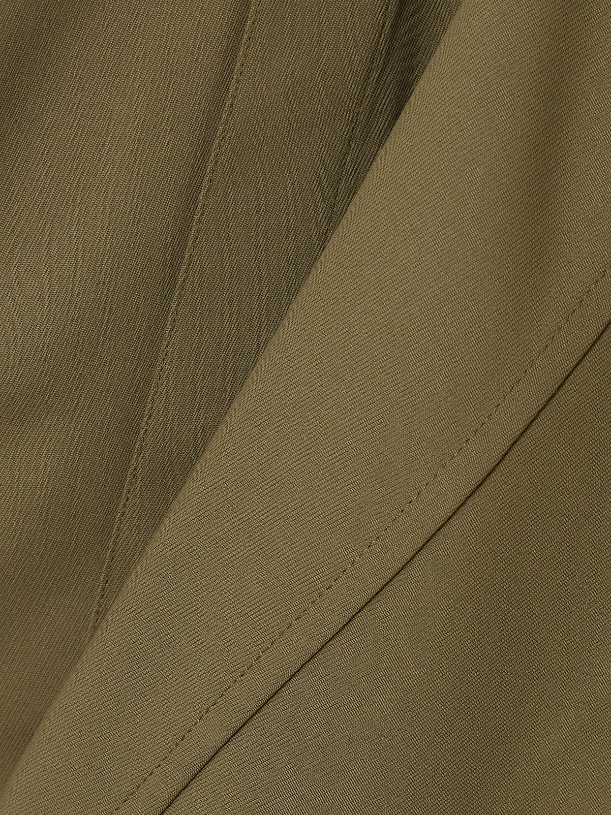 Oversized Wool-Crepe Shirt