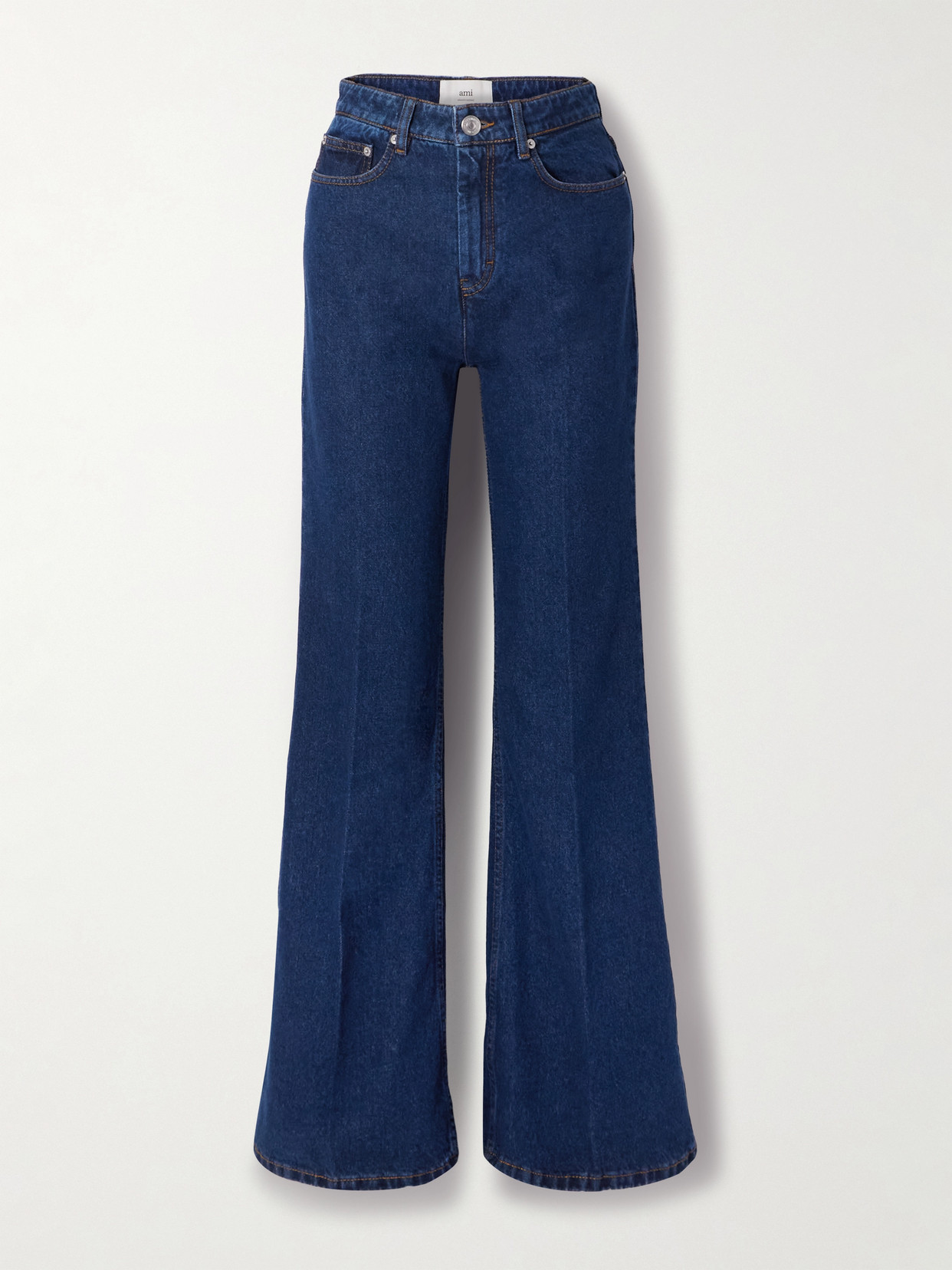 Ami Alexandre Mattiussi High-rise Flared Jeans In Blue