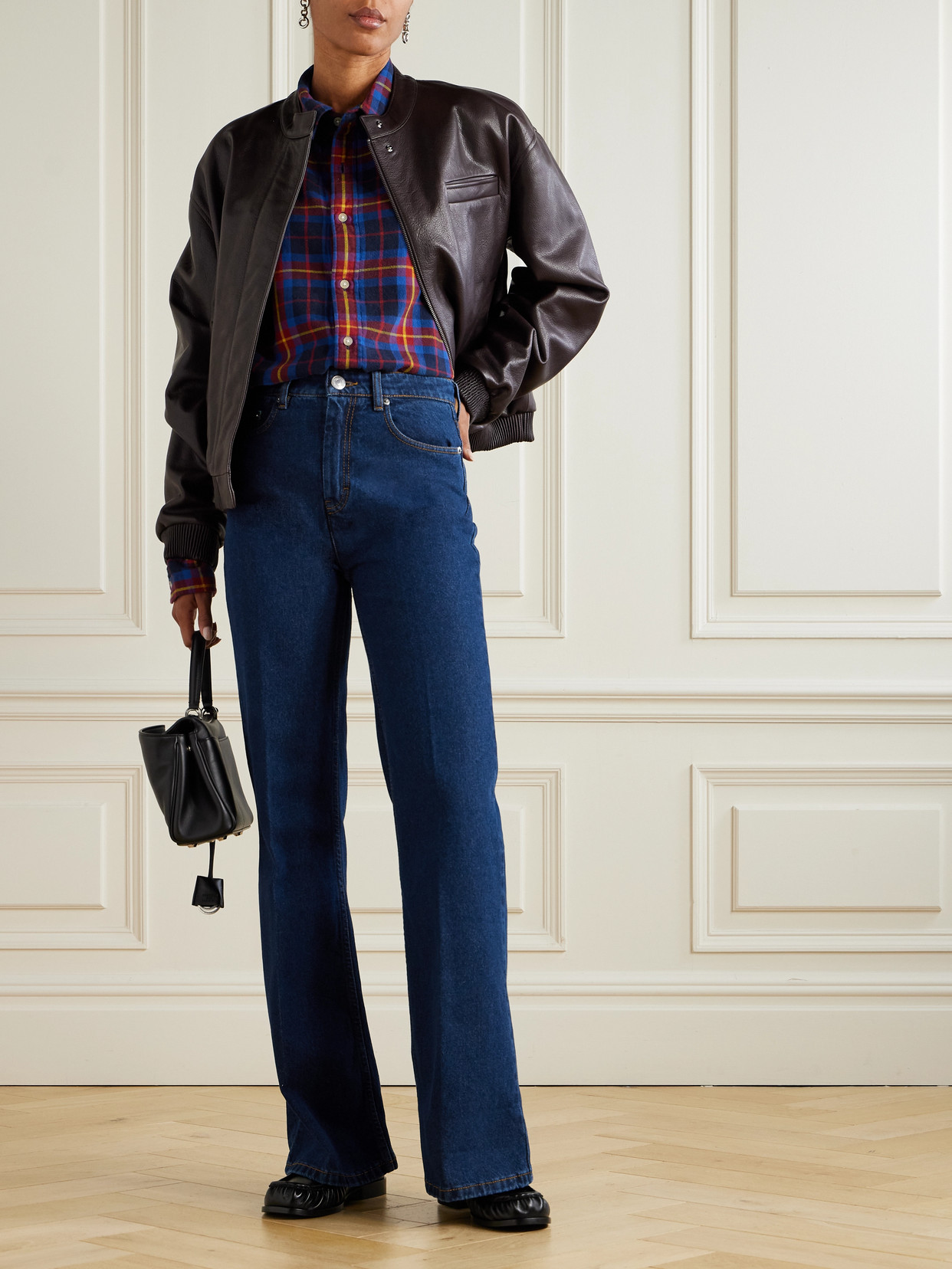 Ami Alexandre Mattiussi High-rise Flared Jeans In Blue