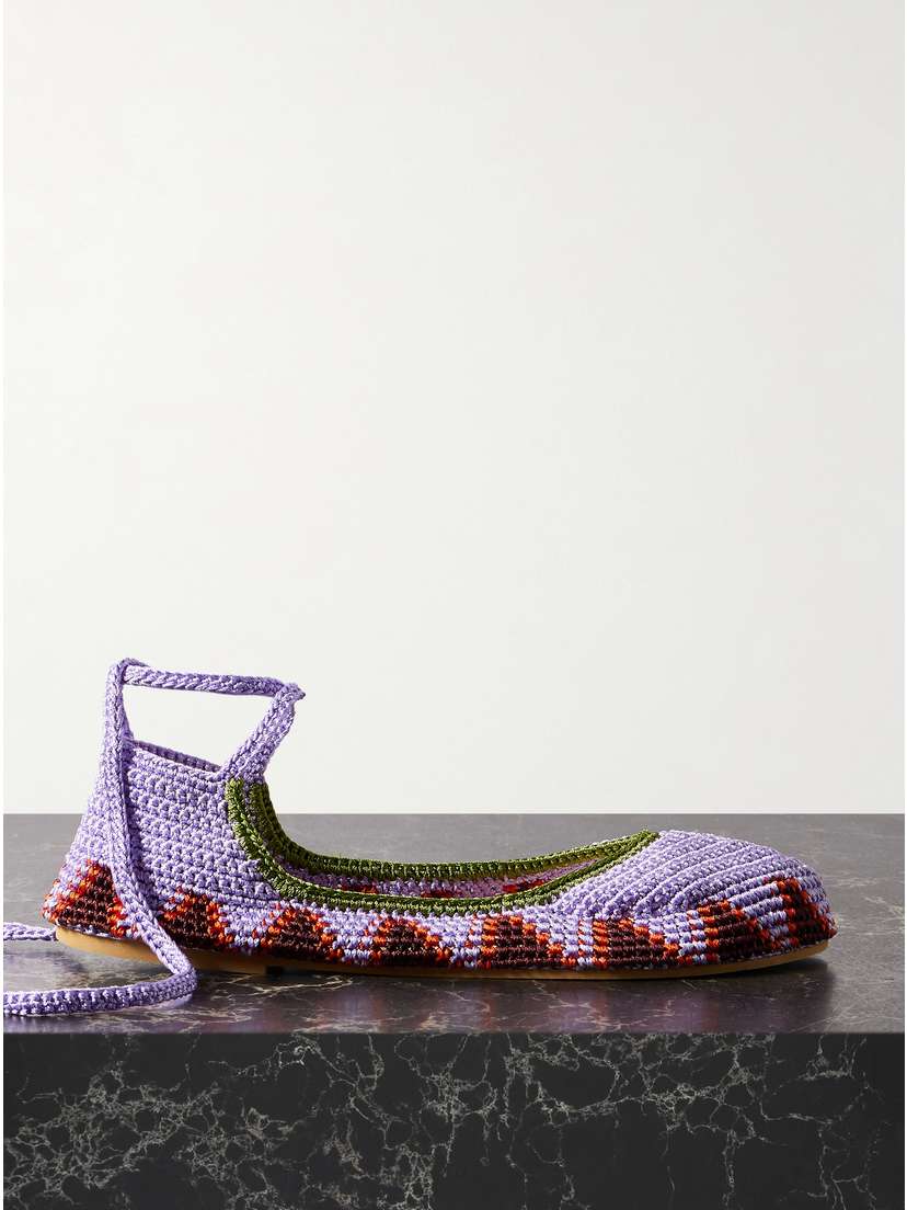 Kashura Crocheted Ballet Flats