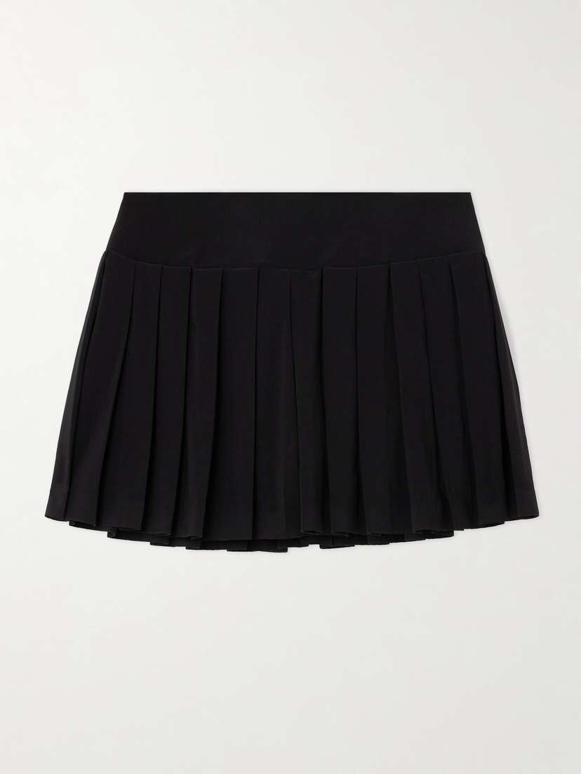 Norma Kamali Pickleball Pleated Jersey Tennis Skirt