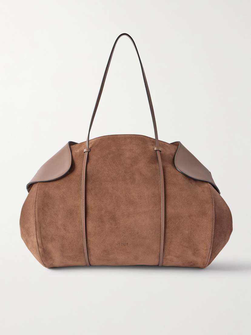 NEOUS Berenices Suede And Leather Shoulder Bag