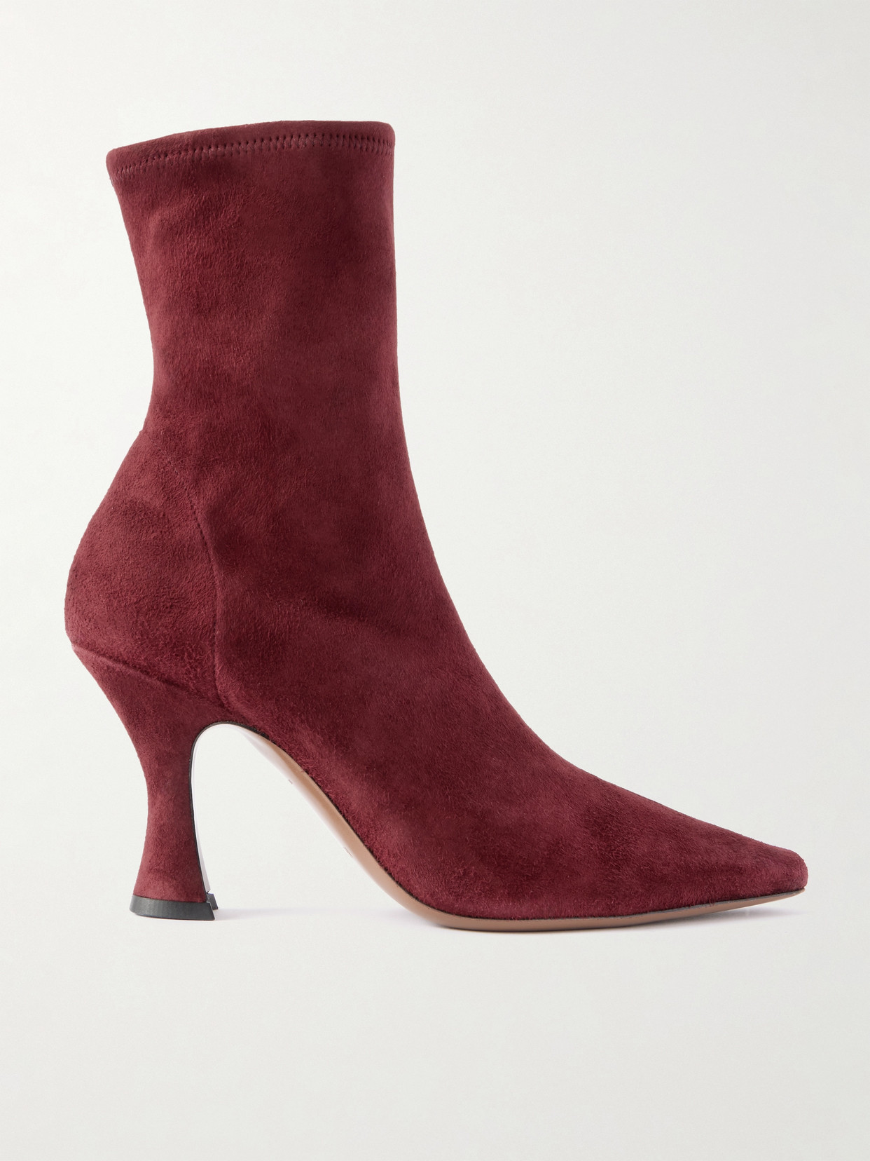 Neous Ran Suede Ankle Boots In Burgundy