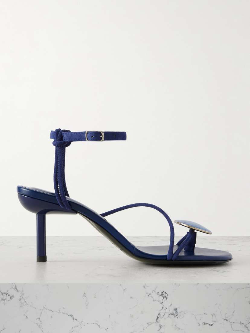 Christopher Esber Doma Embellished Suede Sandals