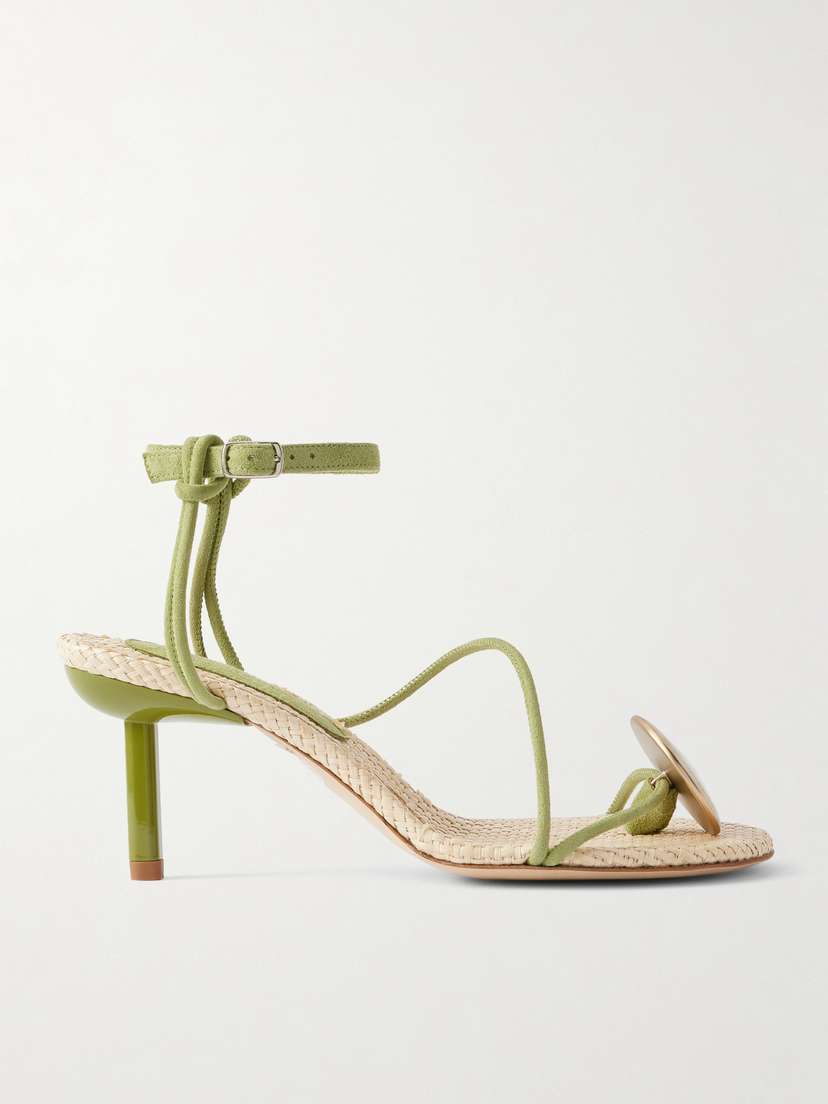 Christopher Esber Doma Embellished Suede Sandals