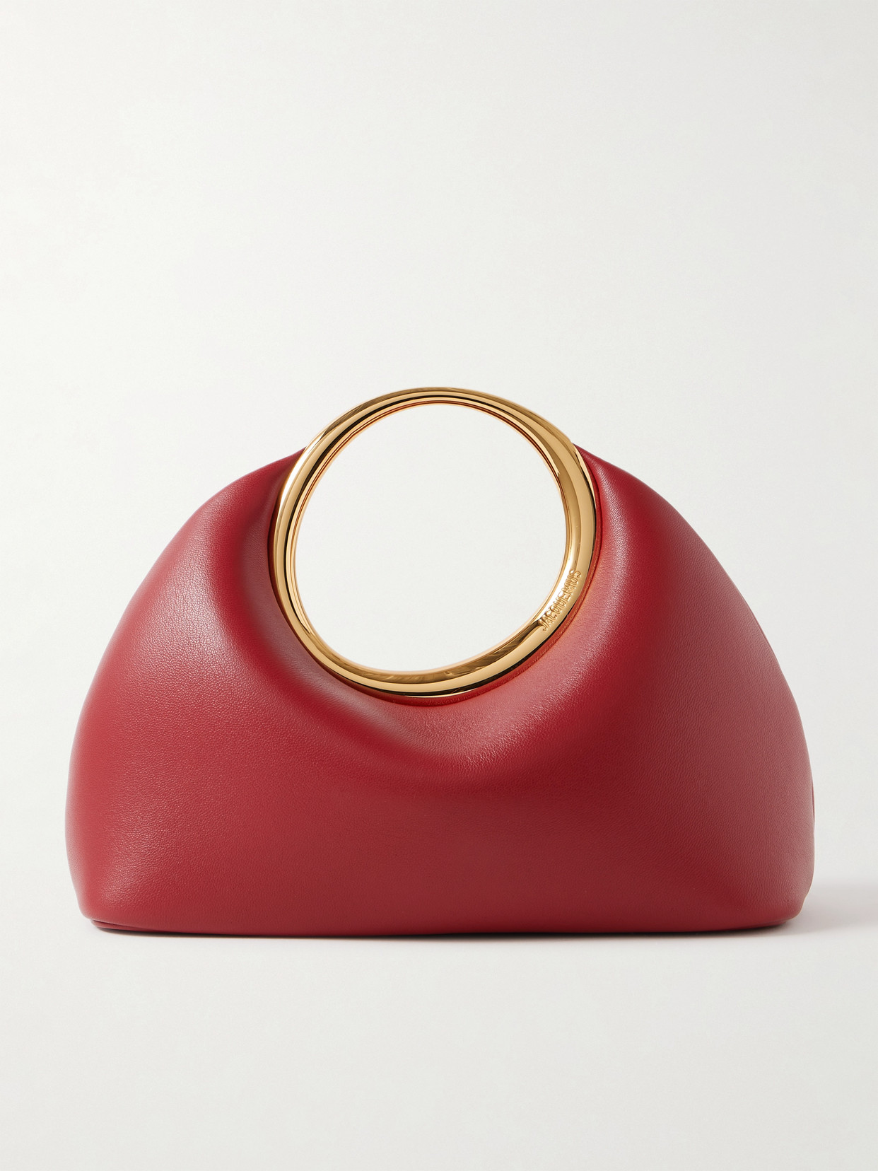 Jacquemus The Calino Small Leather Tote In Red