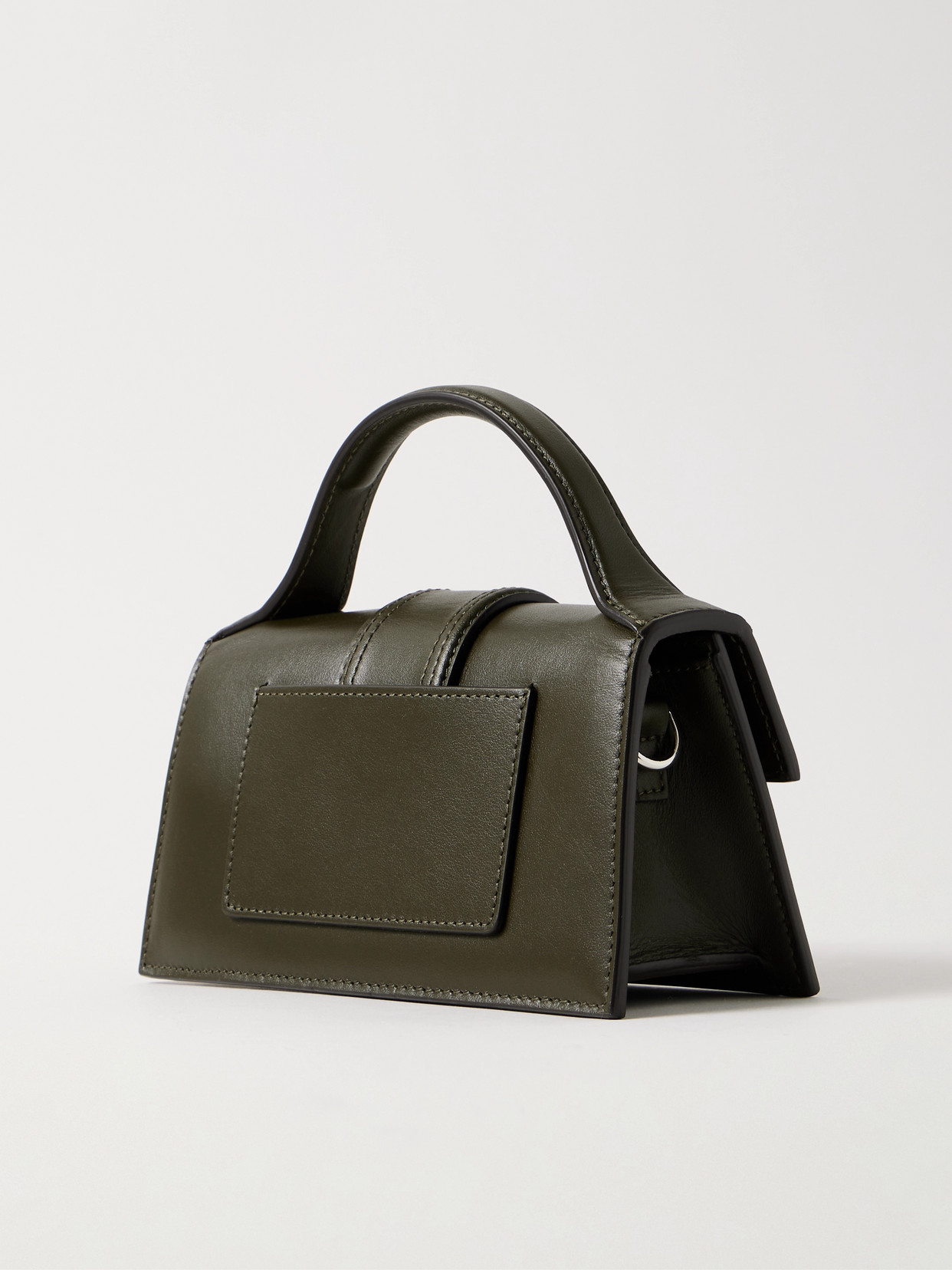 Jacquemus The Bambino Leather Tote In Green