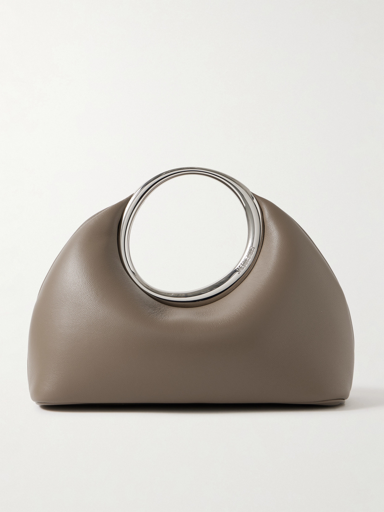 Jacquemus The Calino Small Leather Tote In Brown