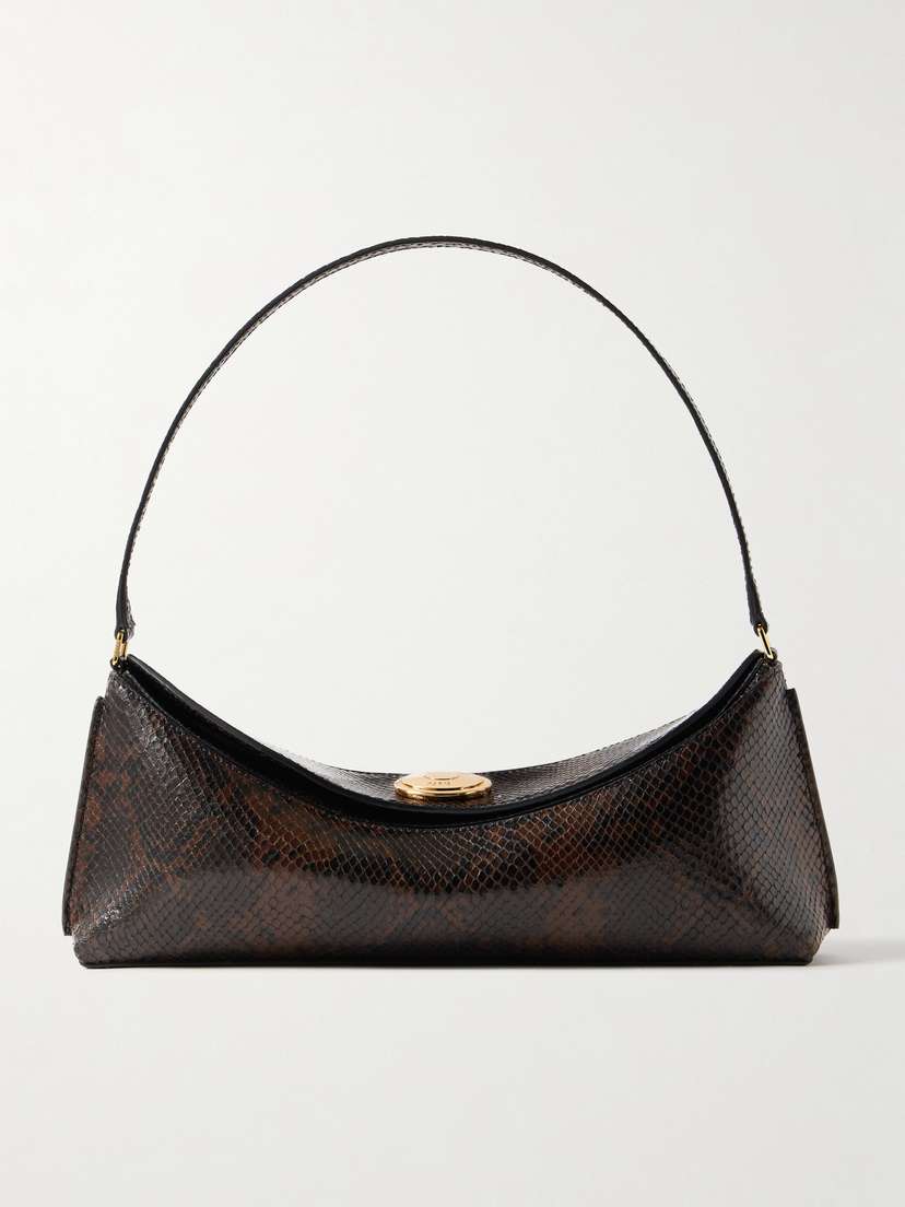 Jacquemus Le Calisso Snake-effect Leather Shoulder Bag