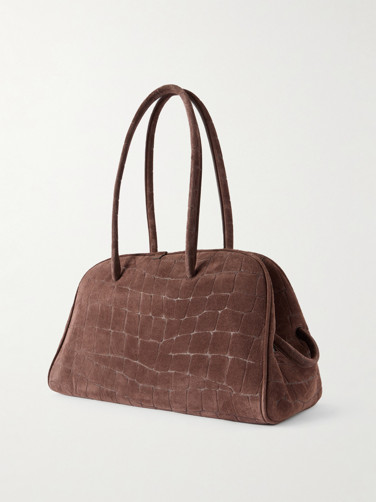 Jacquemus Womens Dark Brown Le Turismo Embossed Leather-suede Shoulder Bag In Brown