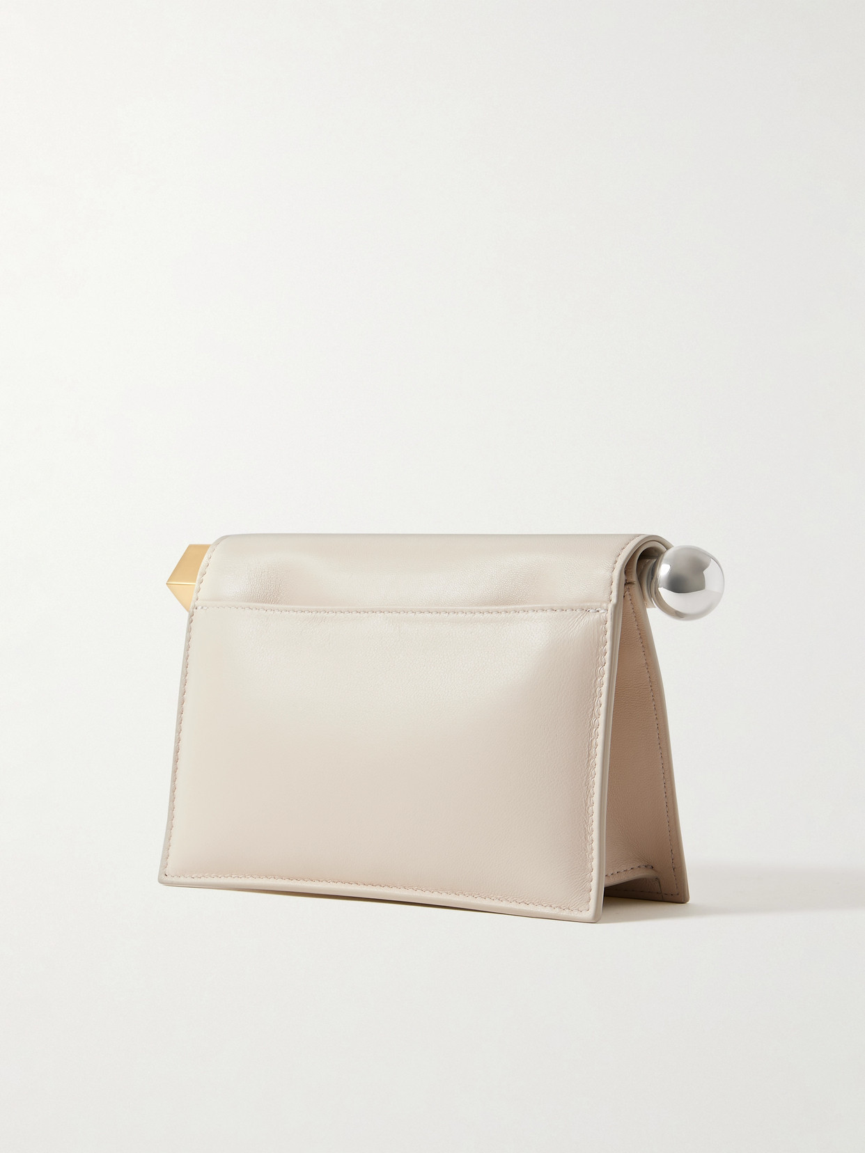Jacquemus Pochette Small Embellished Leather Clutch