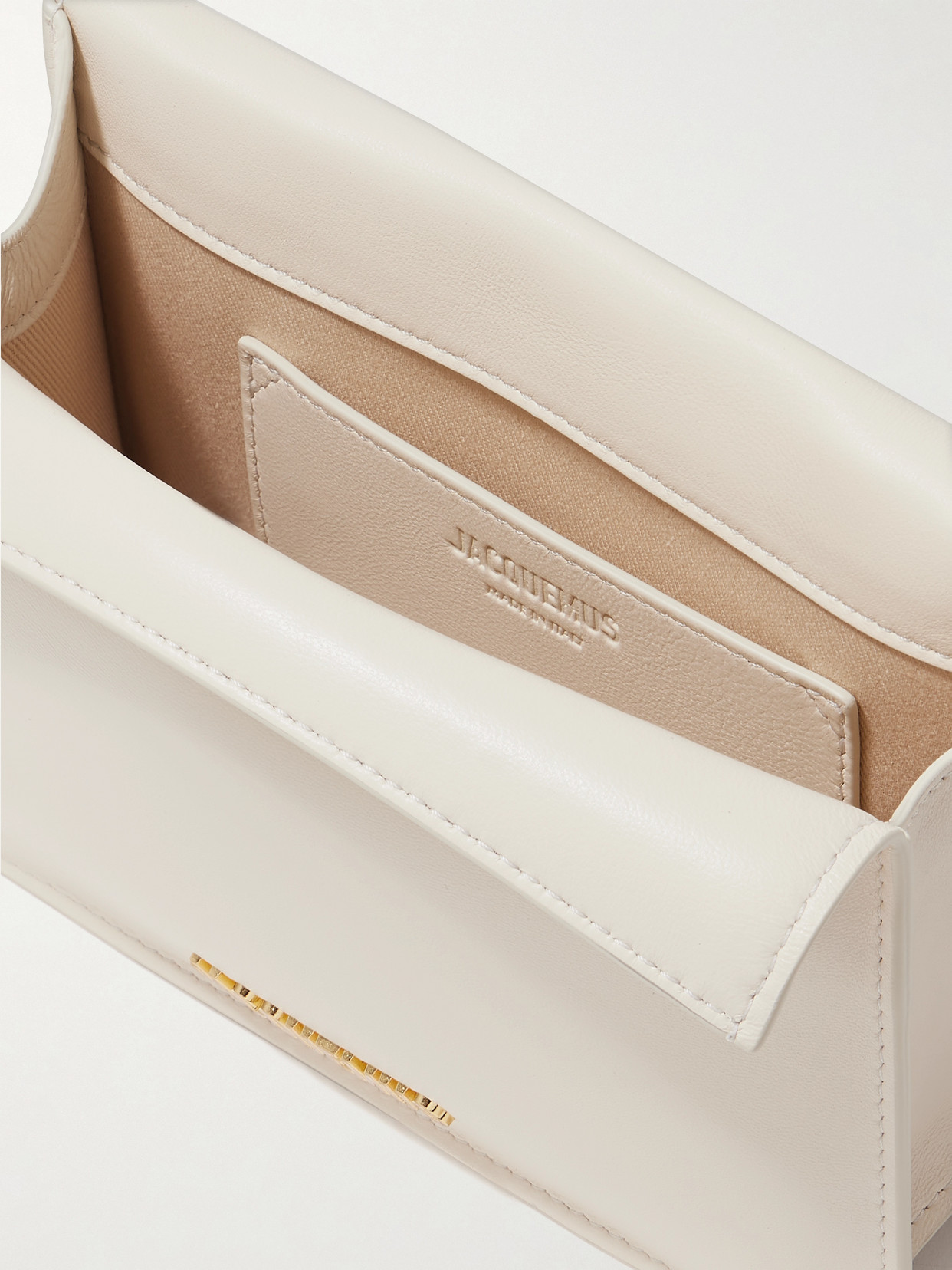 Jacquemus Pochette Small Embellished Leather Clutch