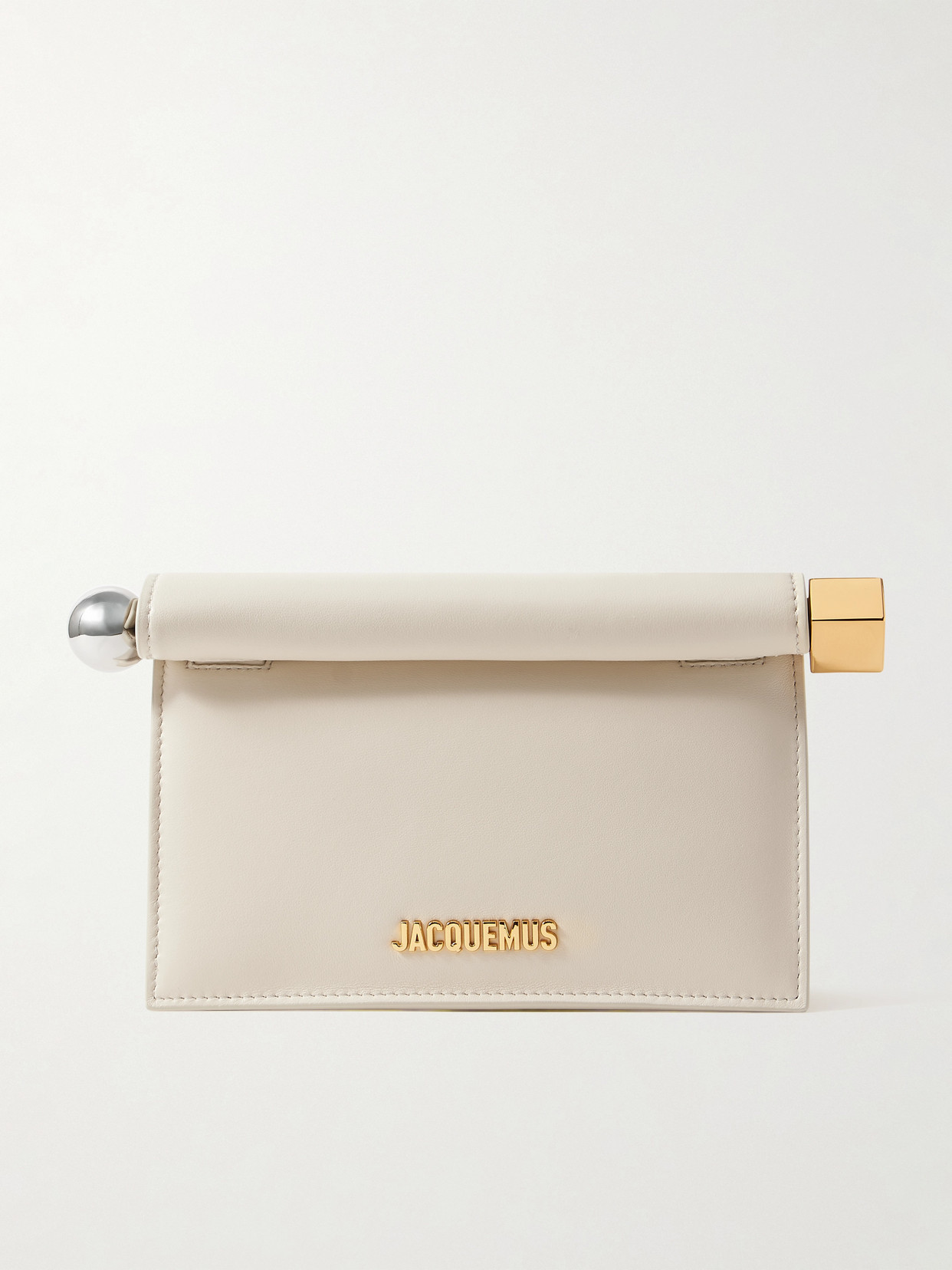 Jacquemus Pochette Small Embellished Leather Clutch