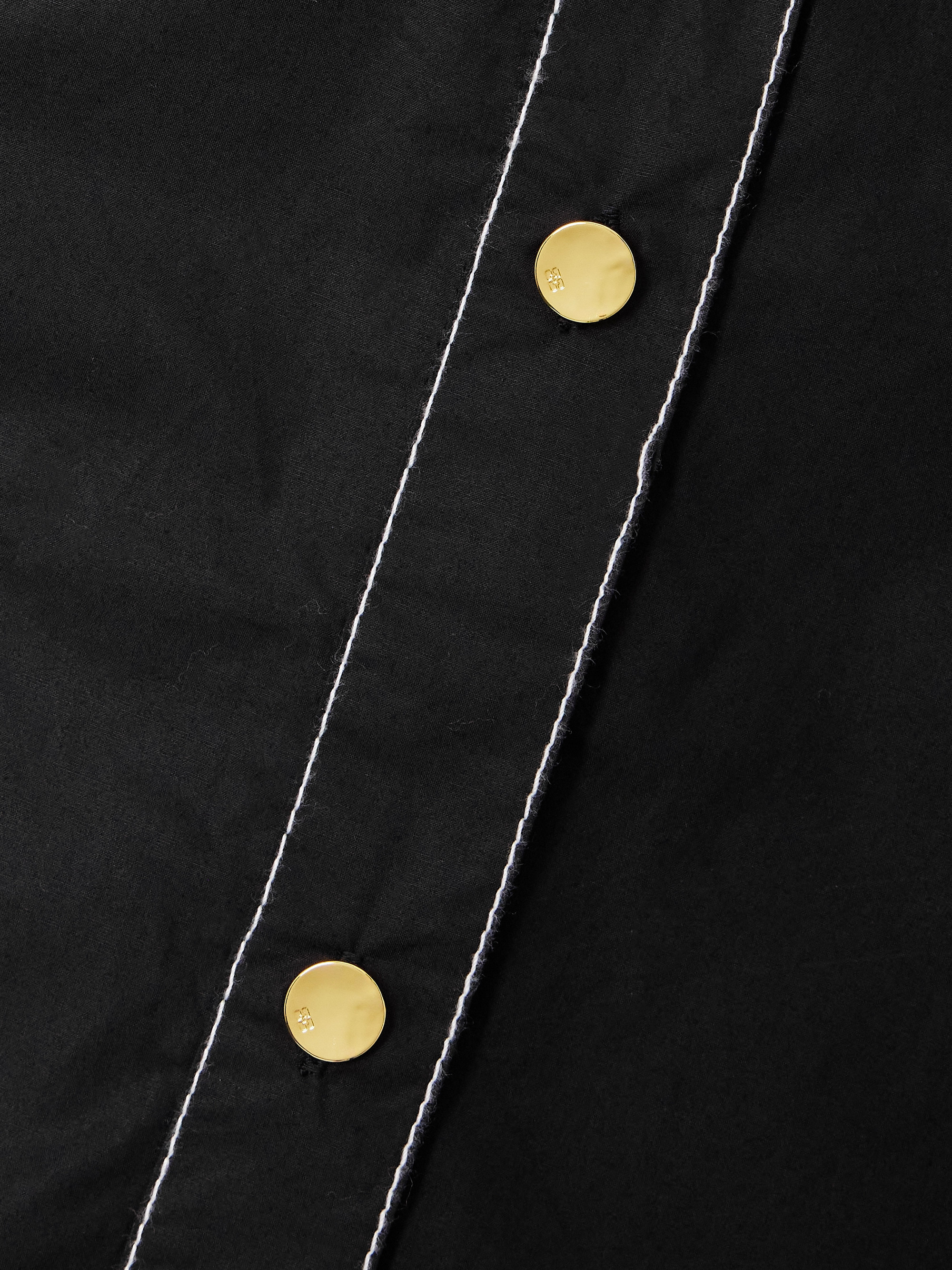 GANNI - Organic cotton-poplin midi shirt dress | Plush