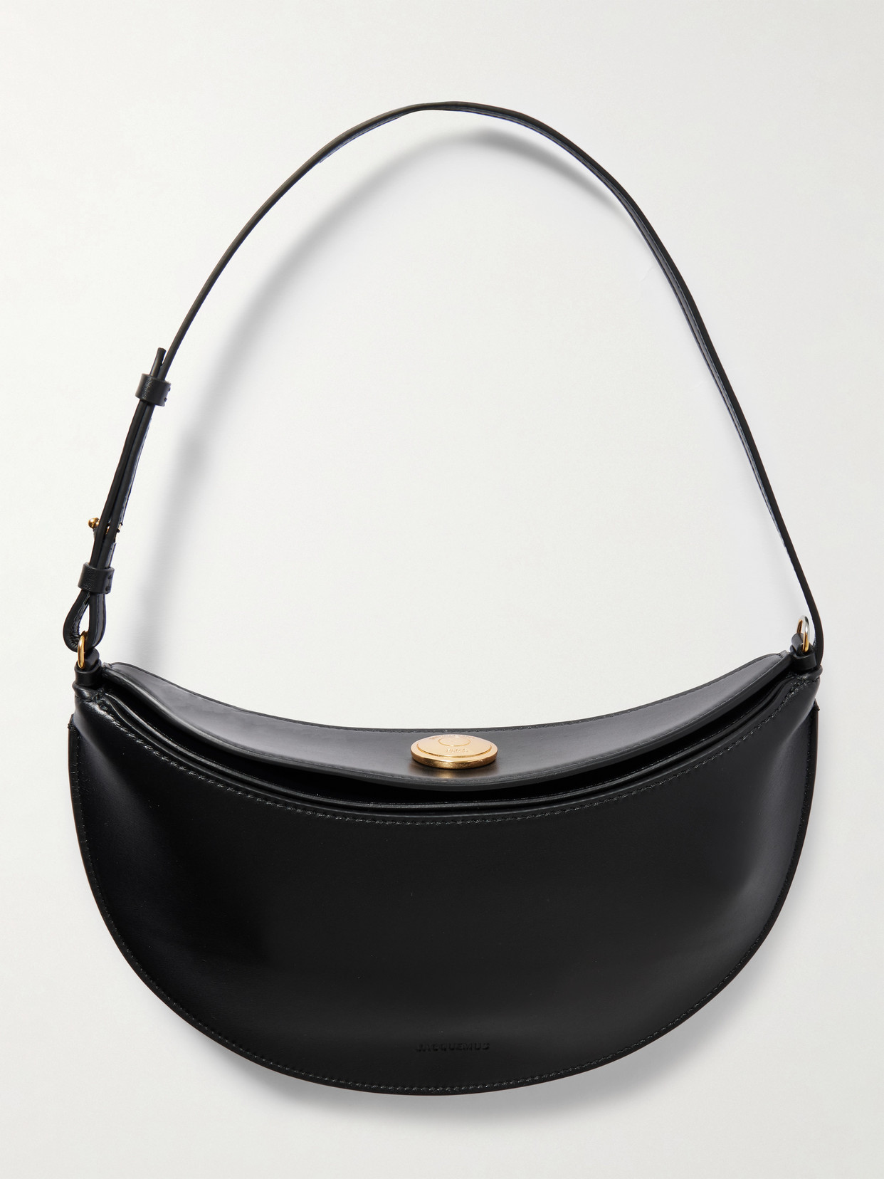 Jacquemus Le Petit Calisso Rond Embellished Leather Clutch In Black