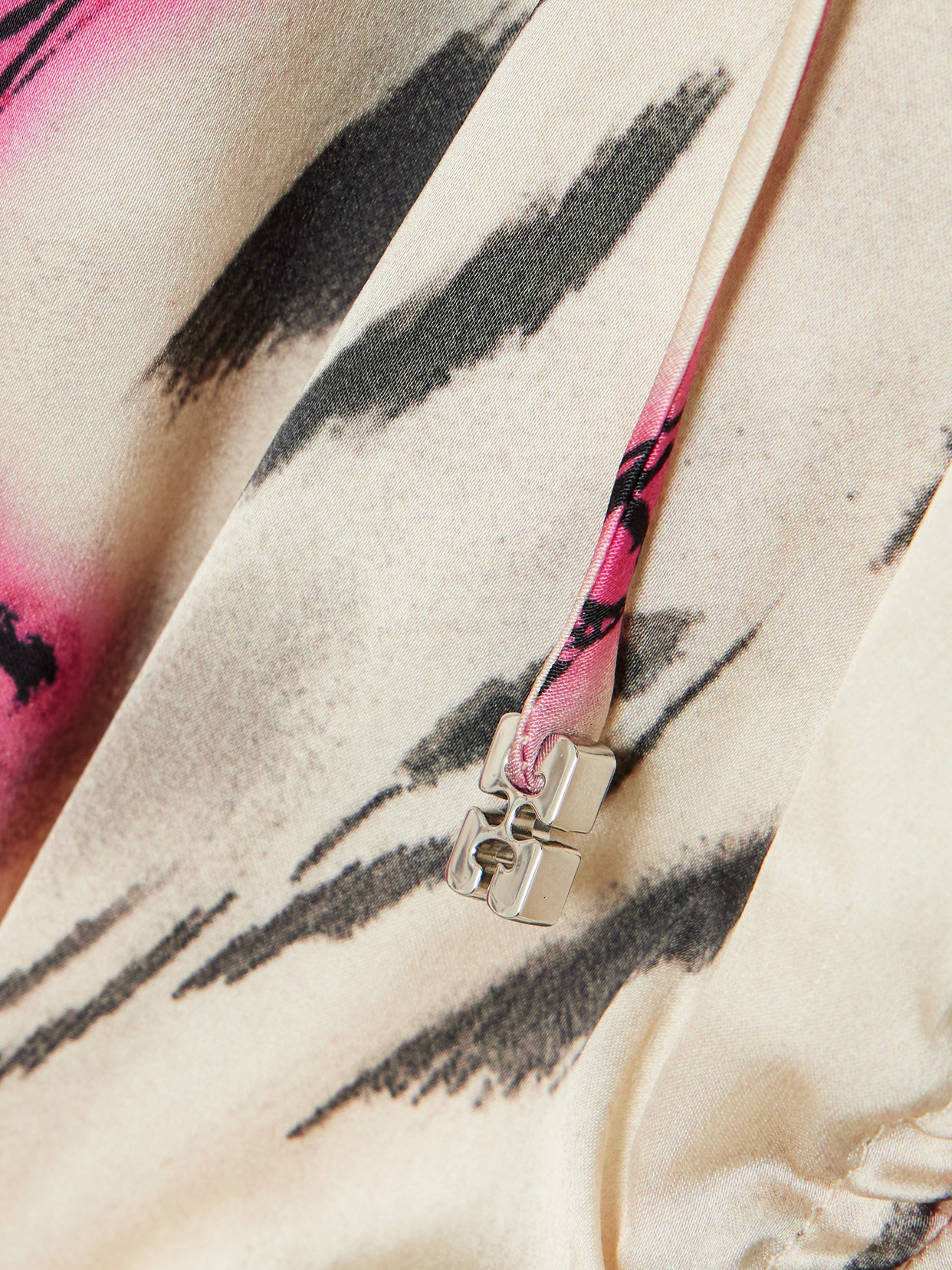 Tie-Detailed Gathered Top