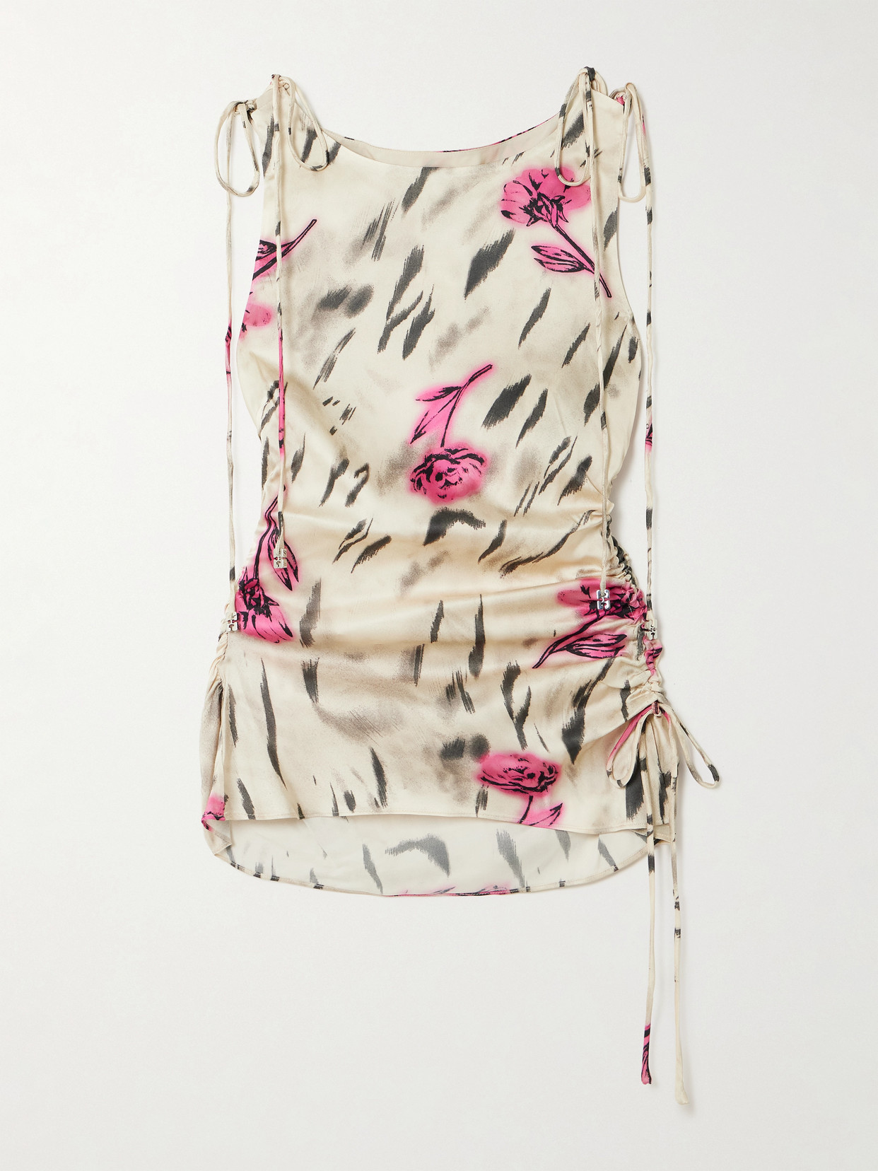 Tie-Detailed Gathered Top