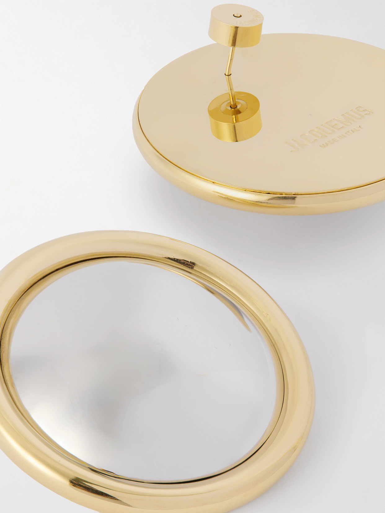 Jacquemus The Rond Gold- And Silver-tone Earrings In Multi
