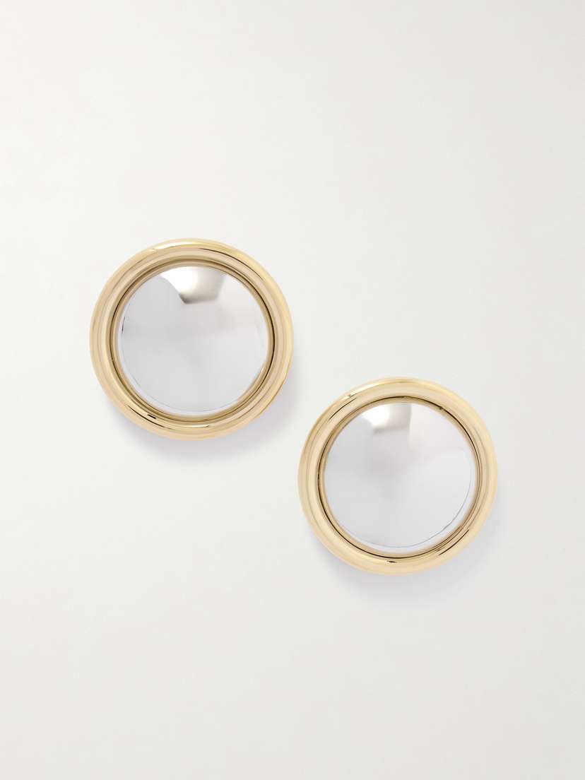 Jacquemus The Rond Gold- And Silver-tone Earrings
