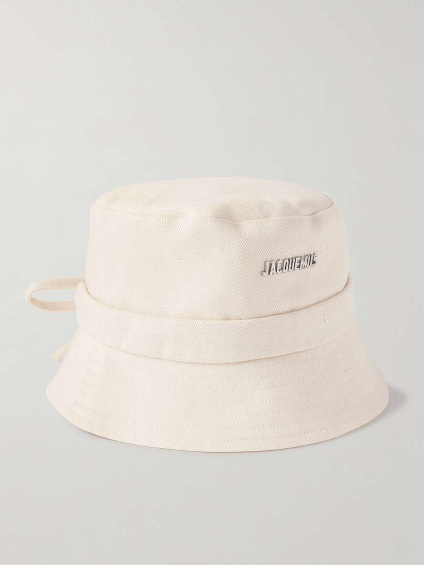 Jacquemus The Gadjo Embellished Cotton-canvas Bucket Hat