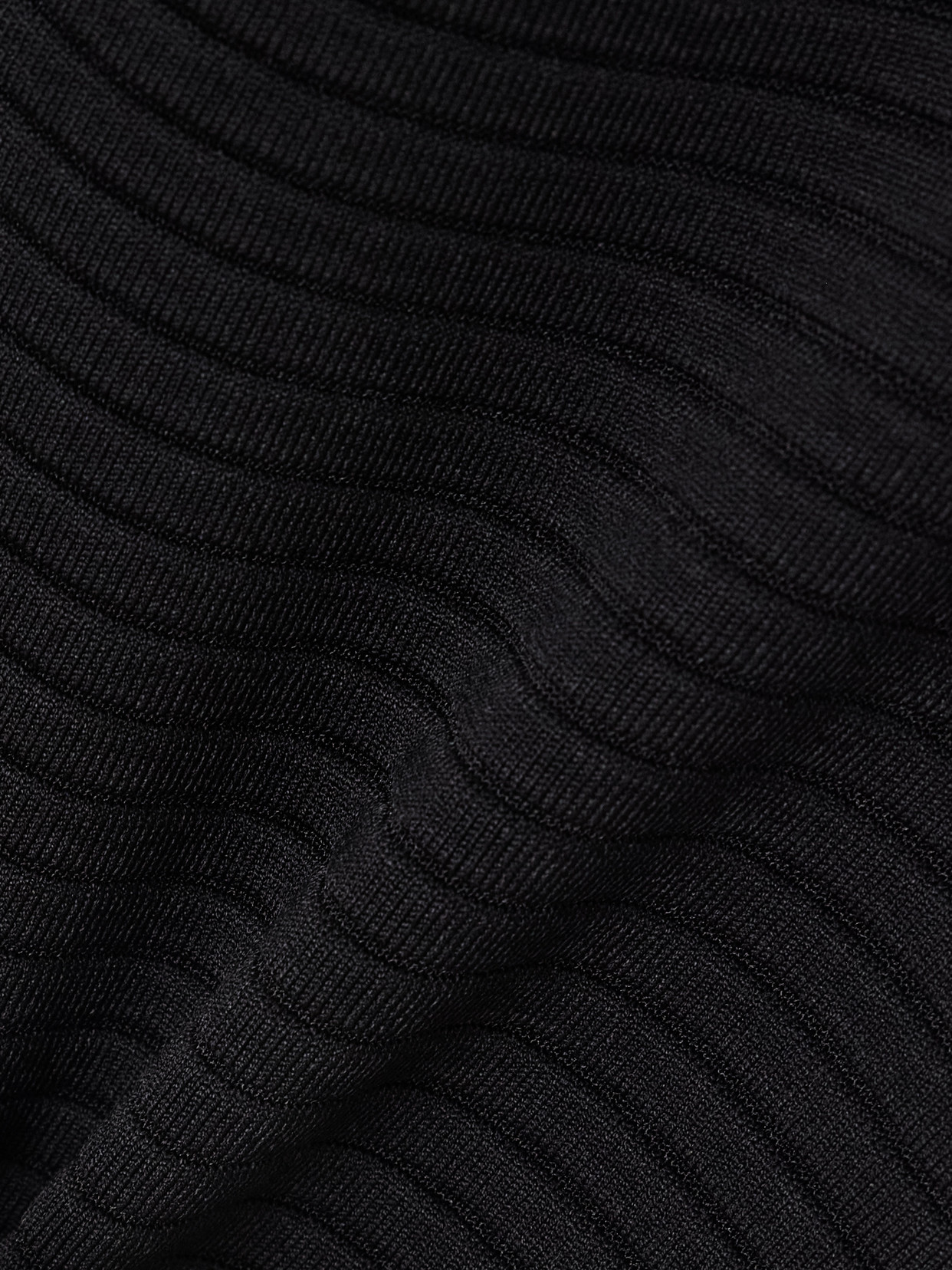 Simkhai Black Square Neck Dress With Flared Skirt In Fabric Woman