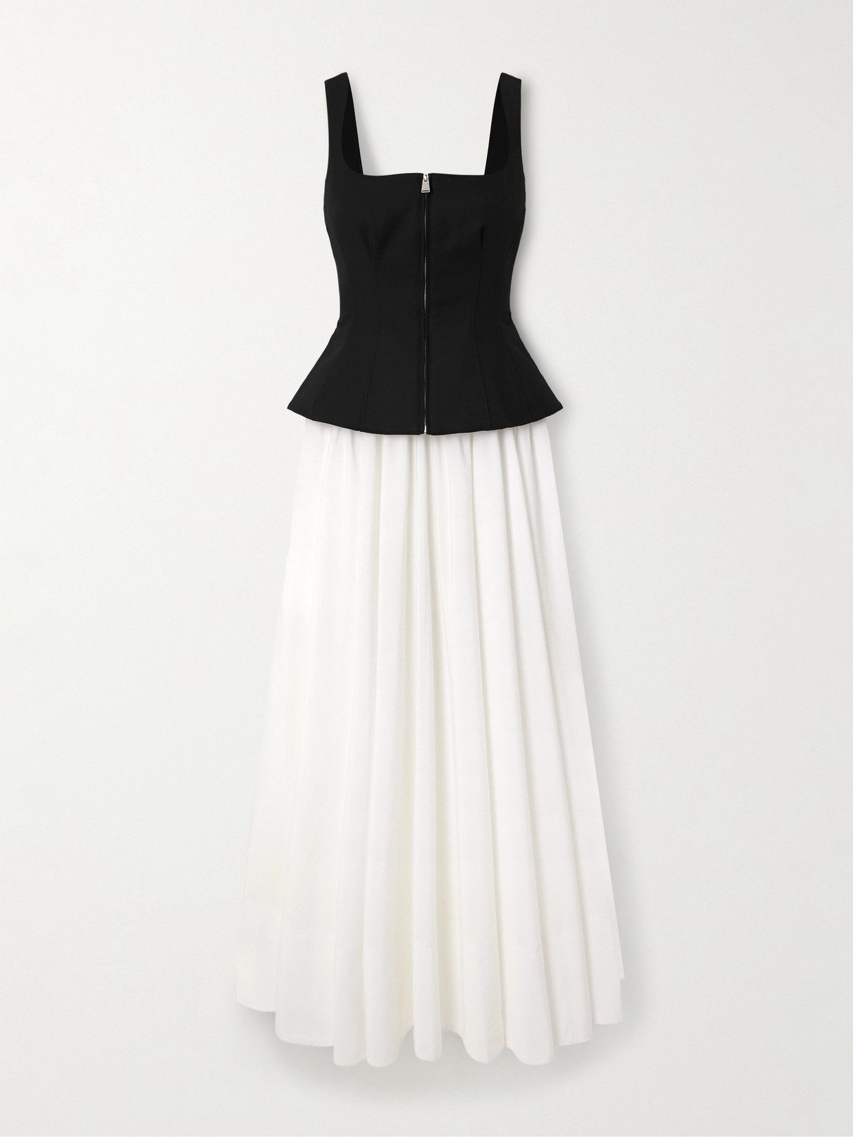 Simkhai Jolynn Crepe And Poplin Midi Dress In Multi