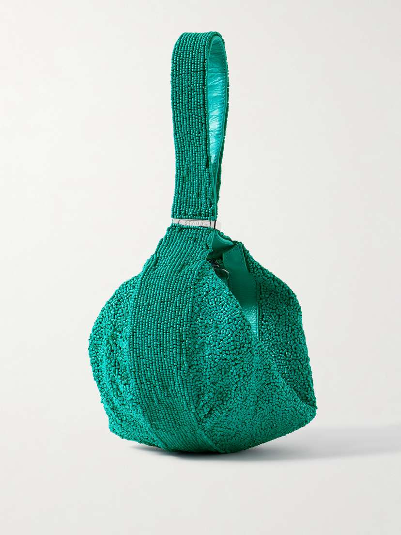 Staud Demy Beaded Leather Tote