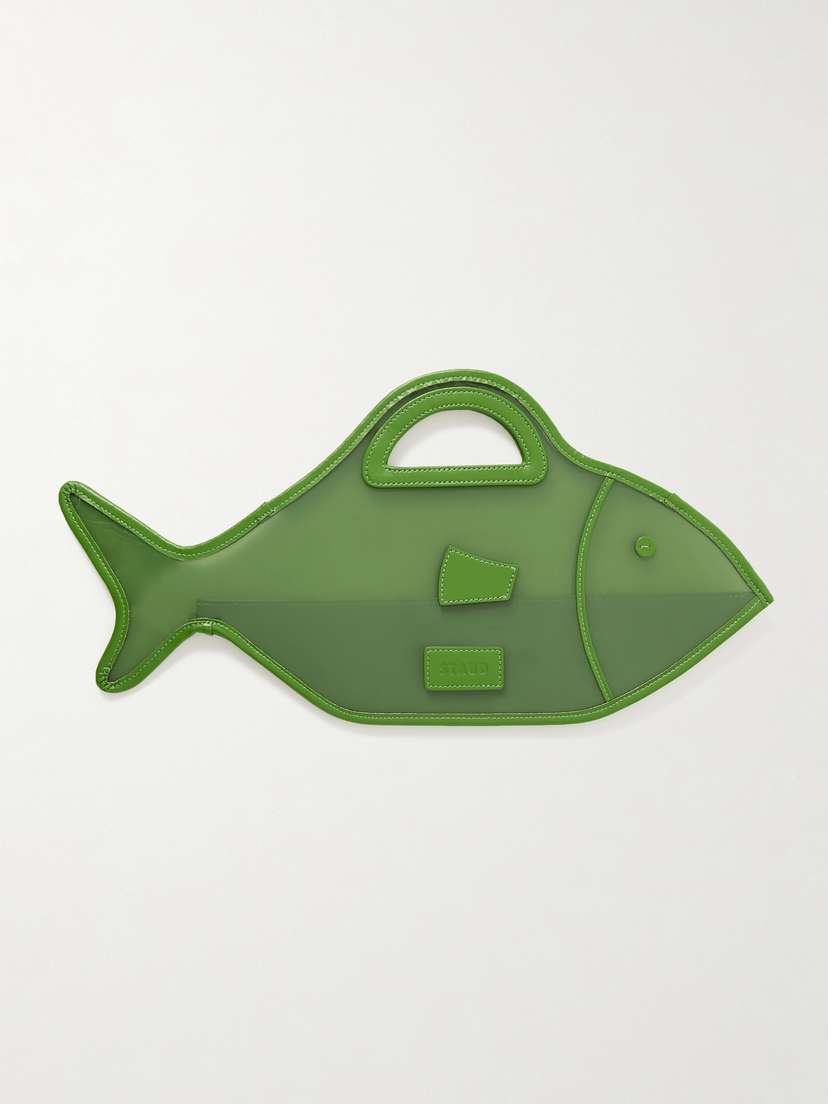 Staud Cleo Leather-trimmed Pvc Tote