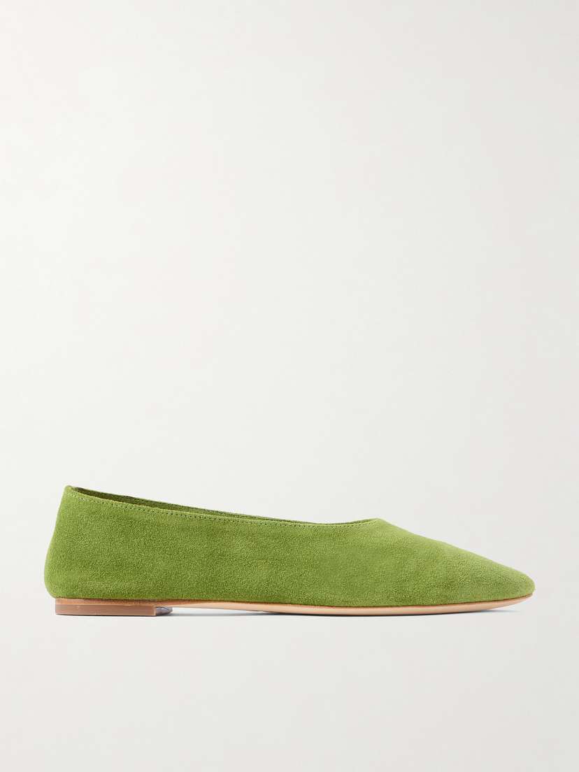 Staud Alba Suede Ballet Flats