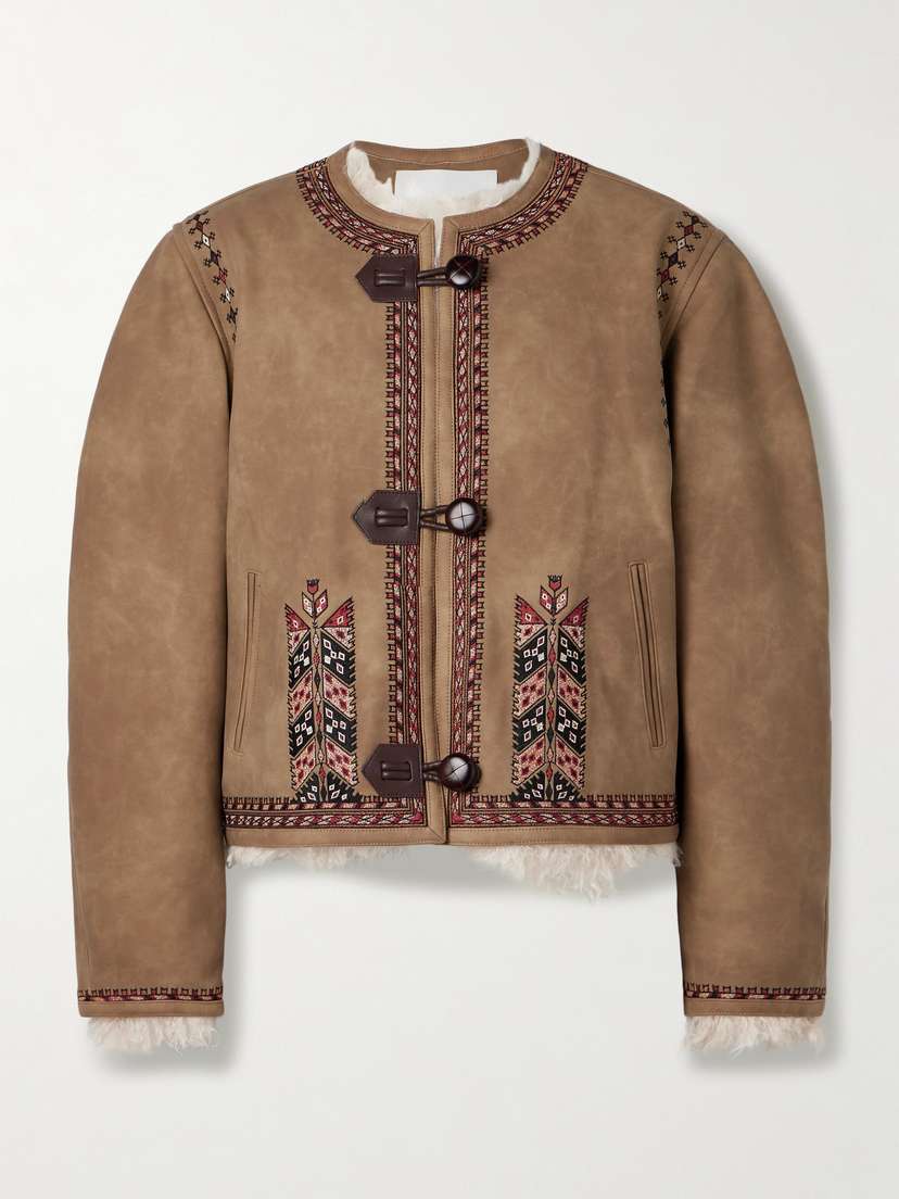 Marant Étoile Cely Embroidered Fleece Jacket