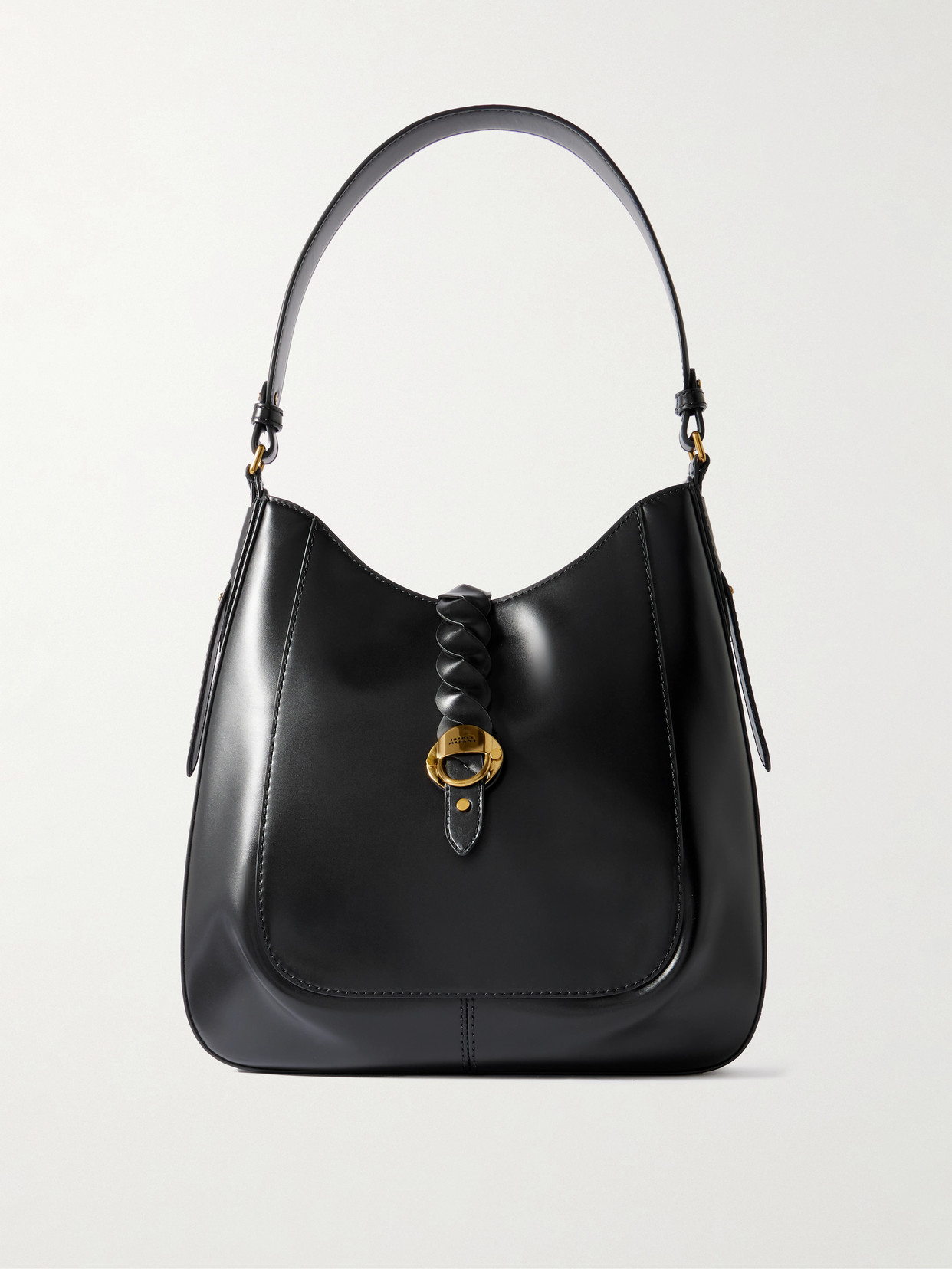 Isabel Marant Altay Leather Shoulder Bag In Black