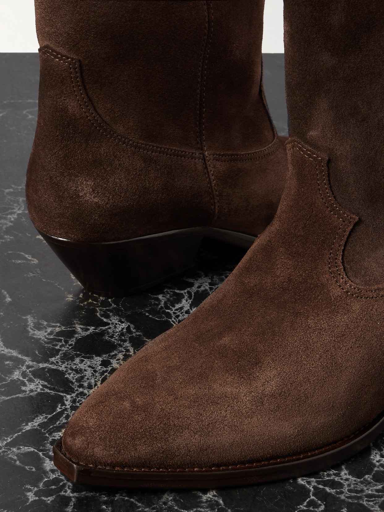 Isabel Marant Duerto Suede Boots In Brown
