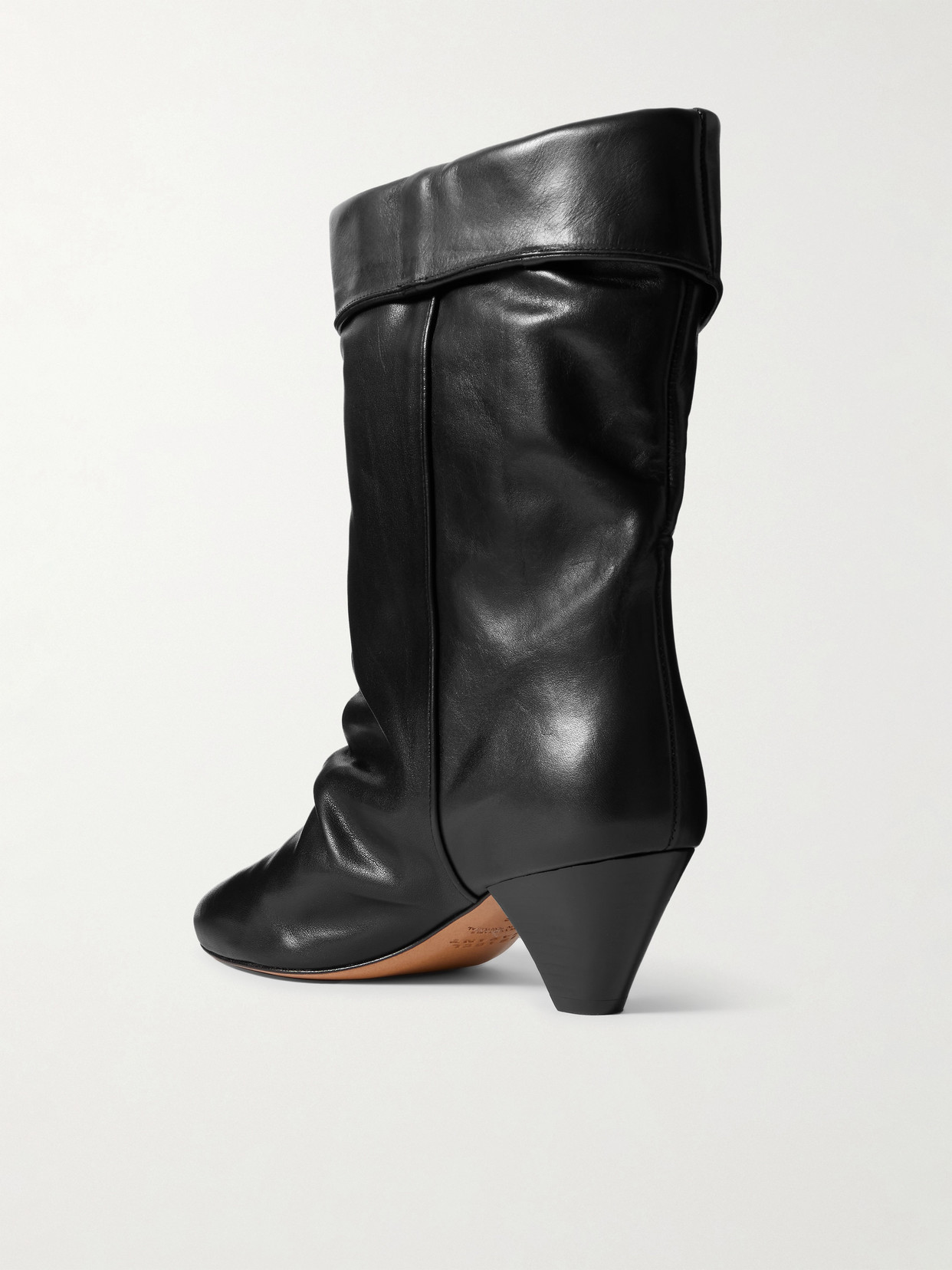 Isabel Marant Dalby Leather Ankle Boots In Black