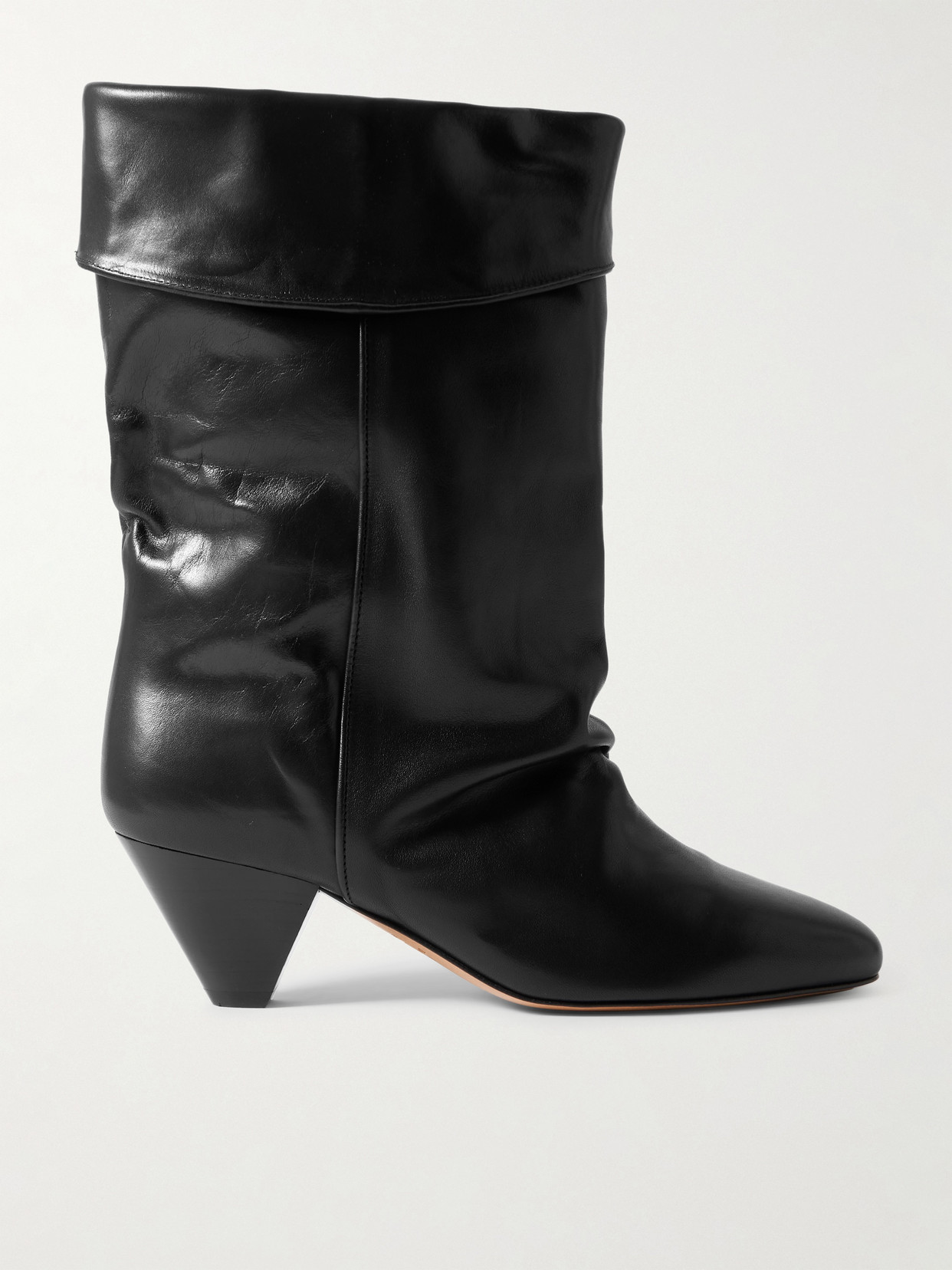 Isabel Marant Dalby Leather Ankle Boots In Black